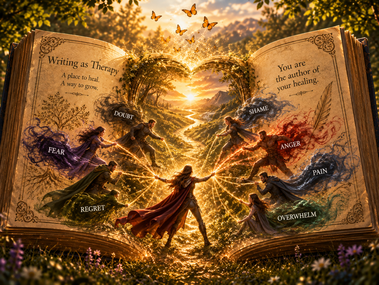 When writing becomes therapy and emotions fill the pages.