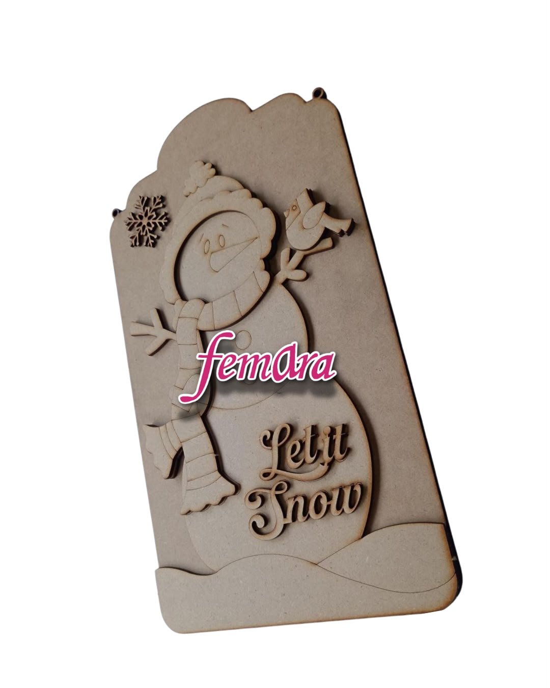 PLACA SNOWMAN