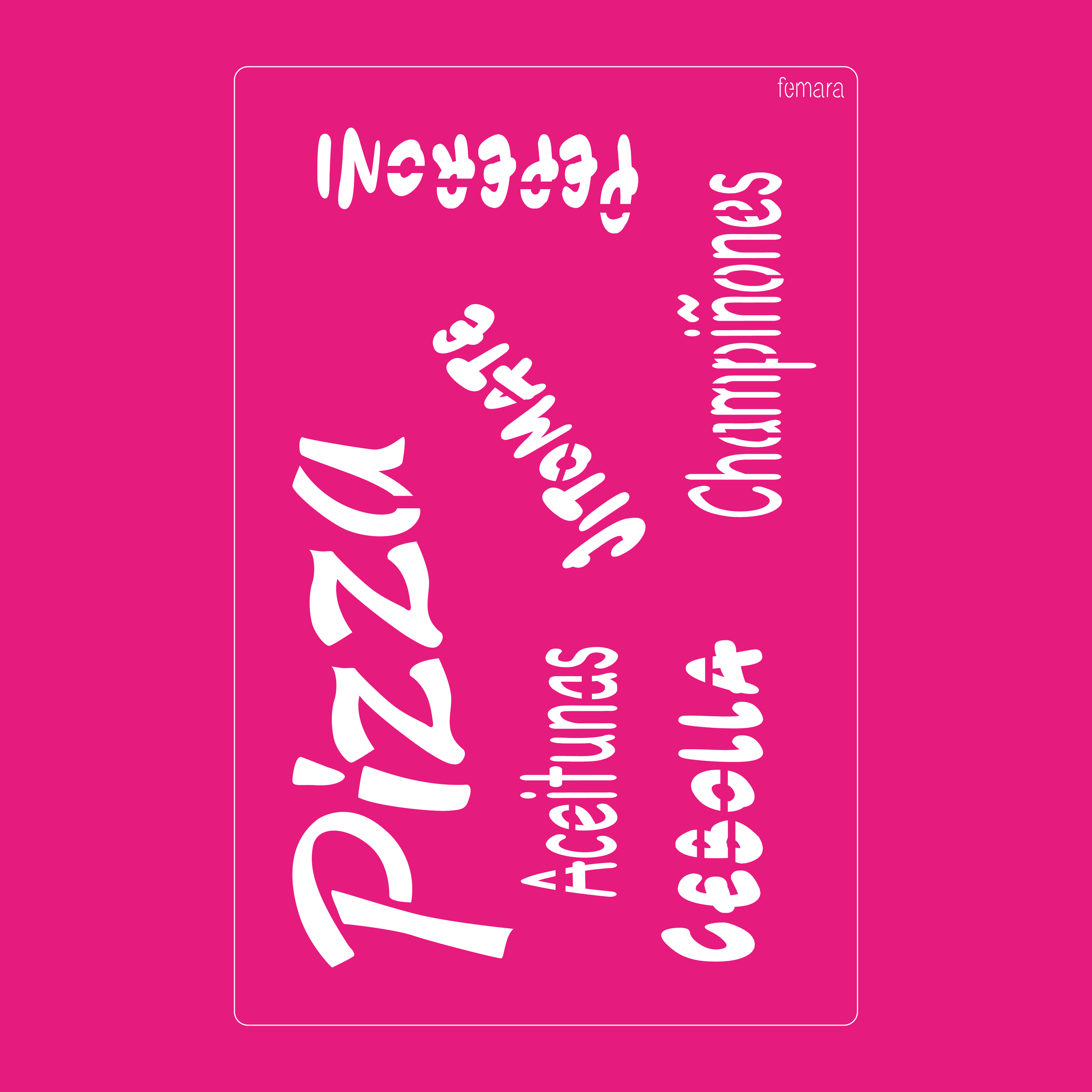 2030-081 PALABRAS PIZZA