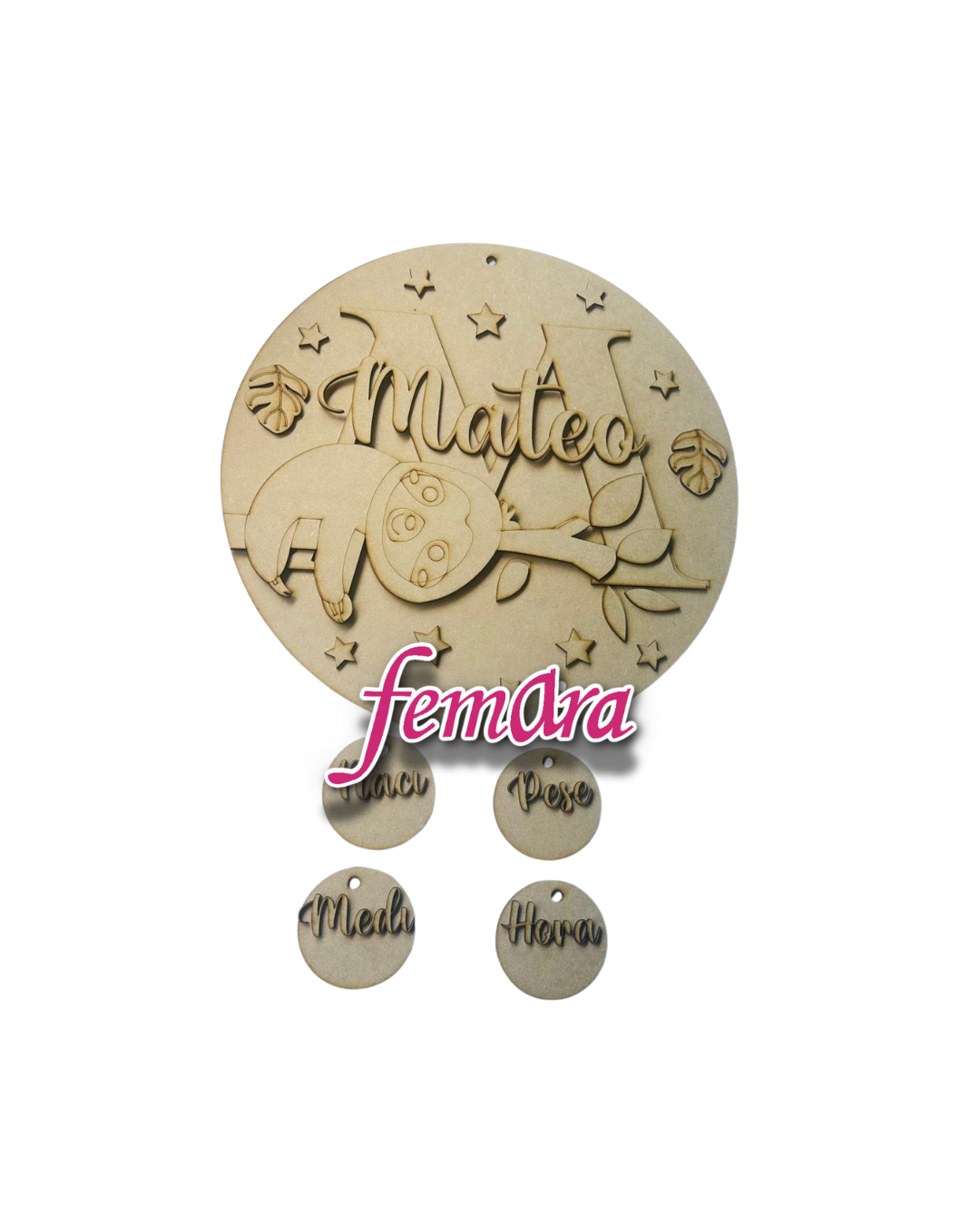 PEREZOSO OSITO BEBE PLACA