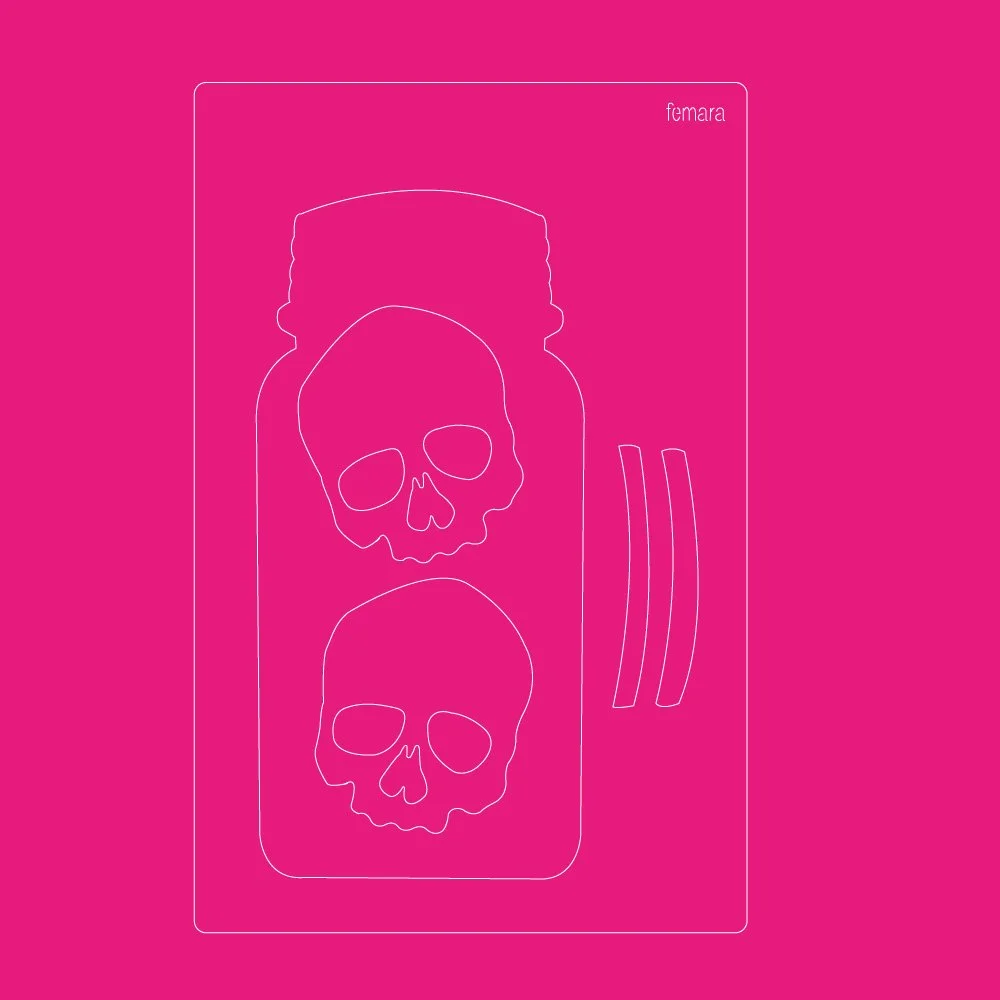 2030-145 FRASCO CALAVERITAS