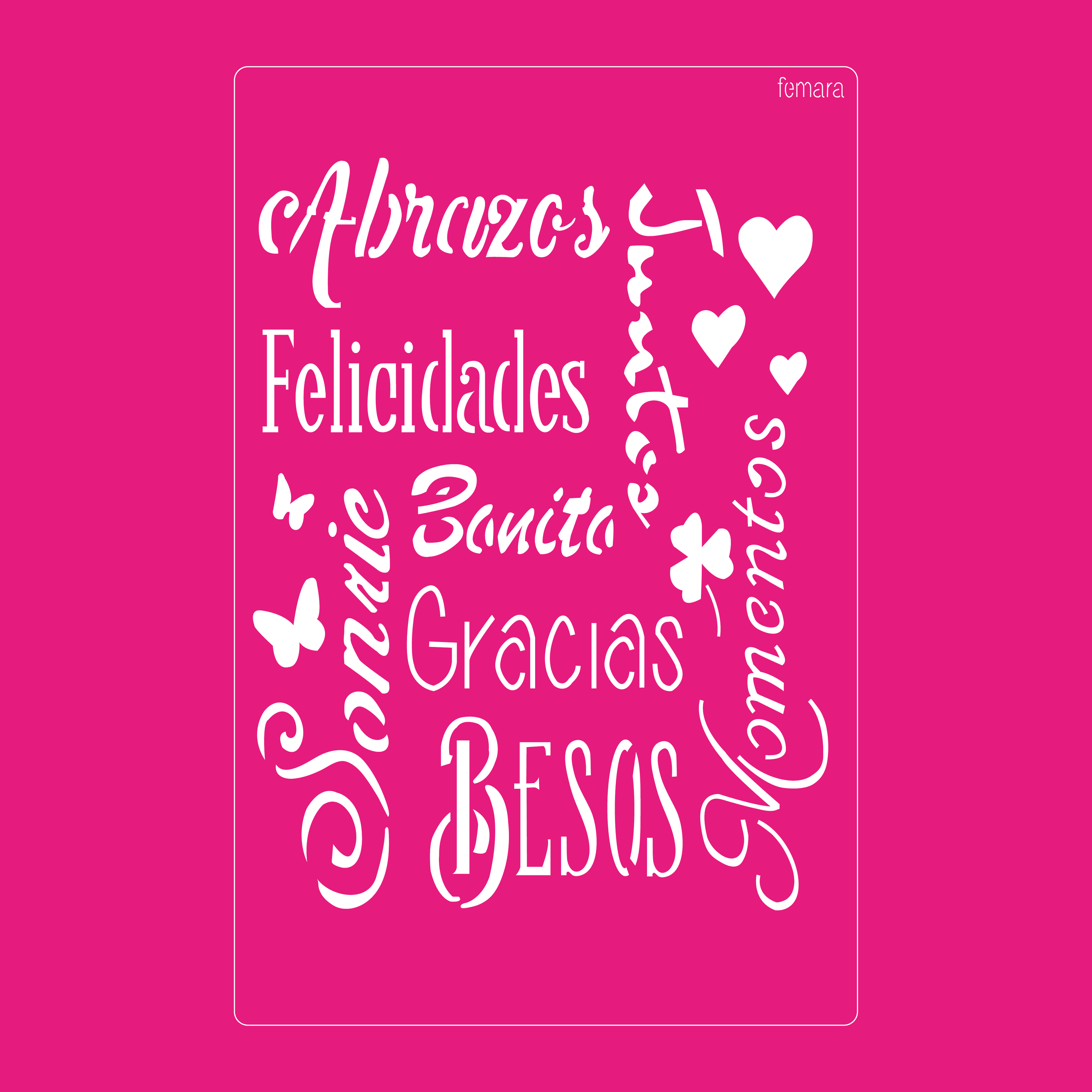 52030-061 BESOS Y ABRAZOS