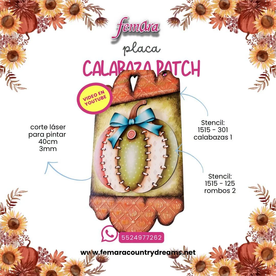 PLACA CALABAZA PATCH TIENDA.jfif