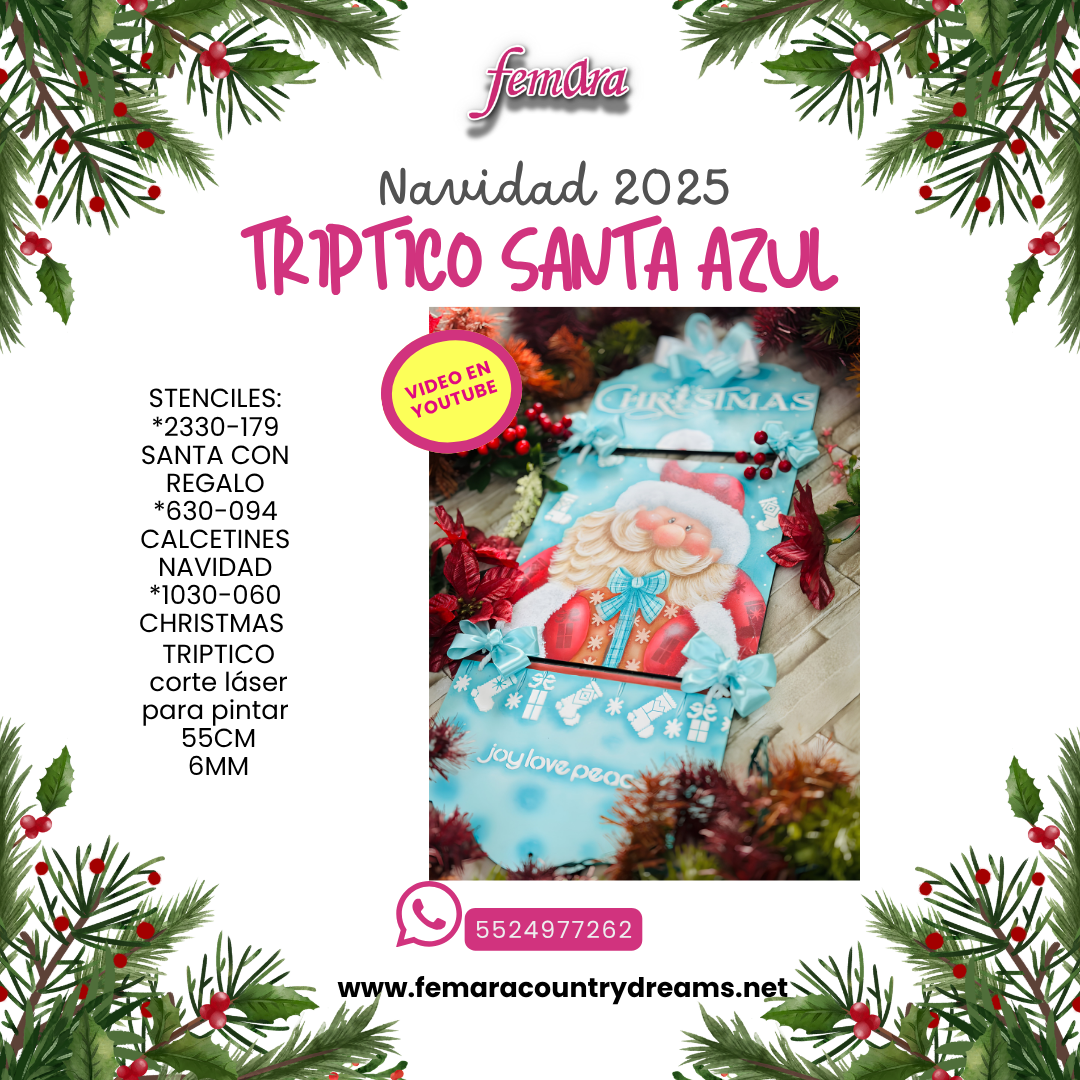 TRIPTICO SANTA AZUL