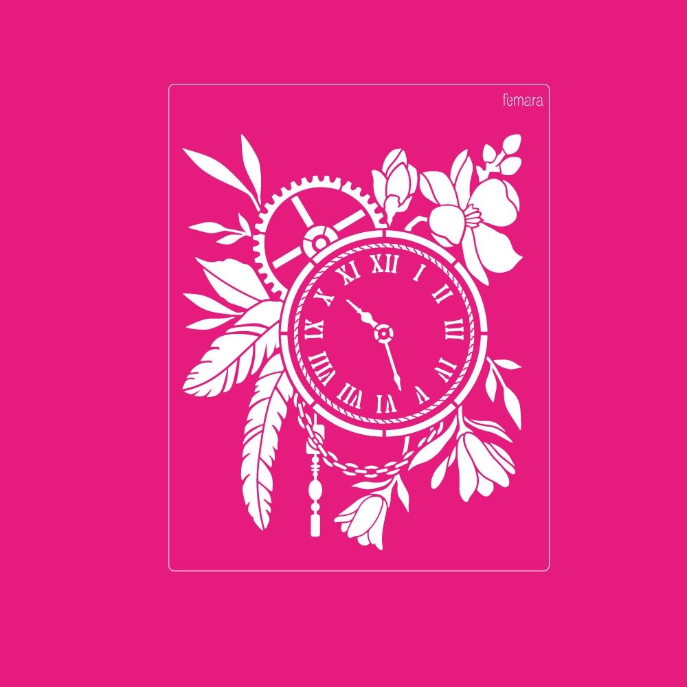 2025-233 RELOJ CON FLORES