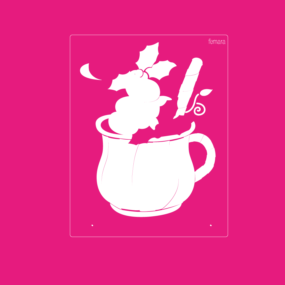 2025-167 TAZA CON HELADO NAVIDAD