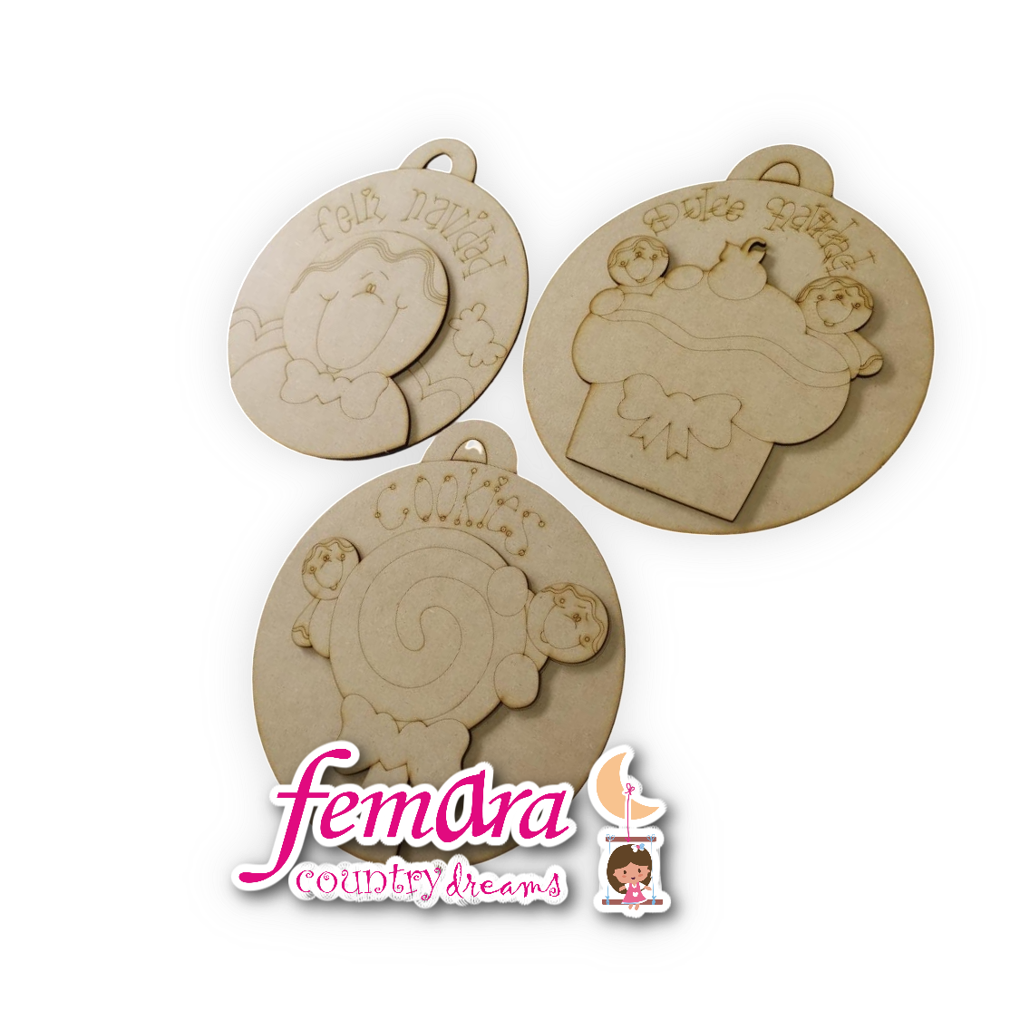 TRIO ESFERAS GALLETAS