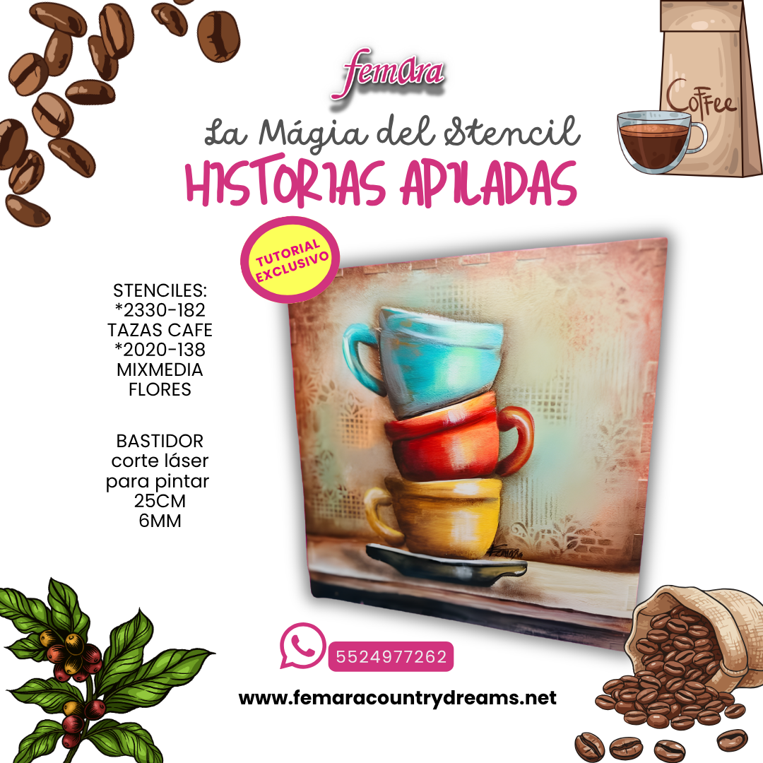 HISTORIAS APILADAS, CUADRO CAFE