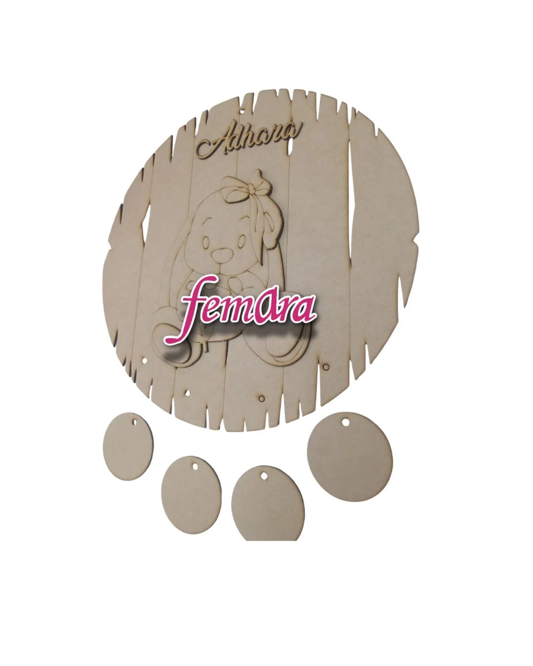 CONEJITA 1 BEBE PLACA