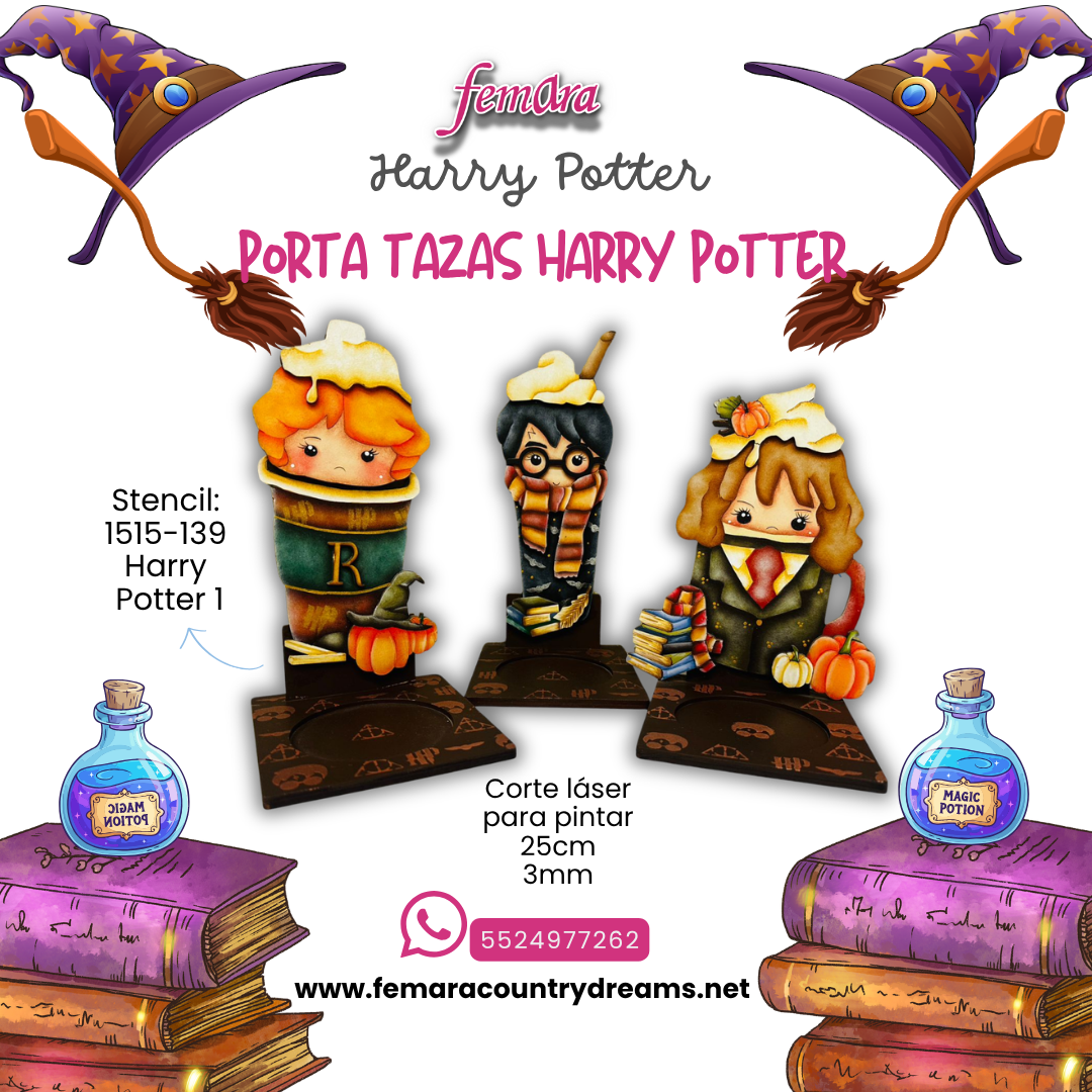 PORTA TAZAS HARRY POTTER