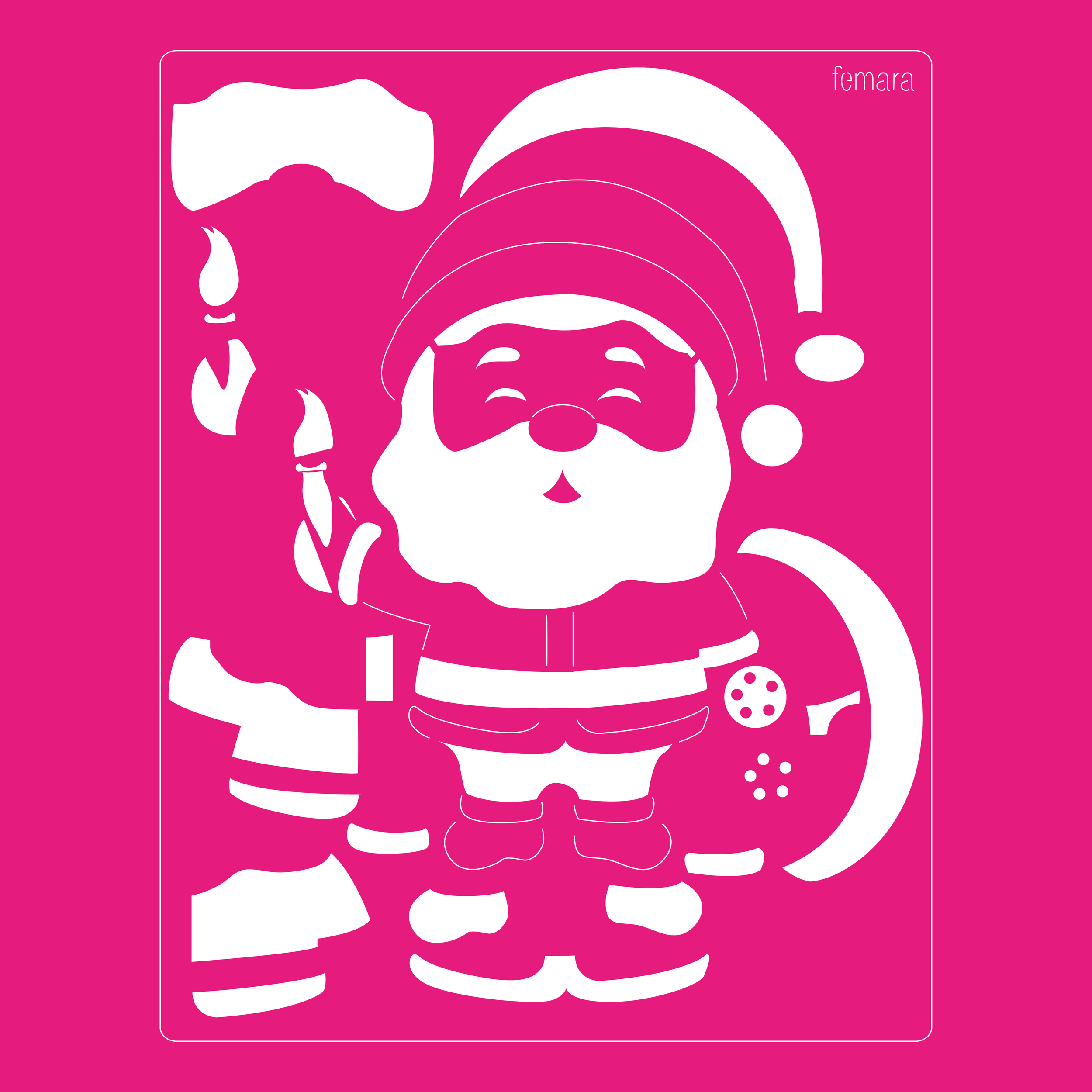 2025-190 SANTA CON PINCEL