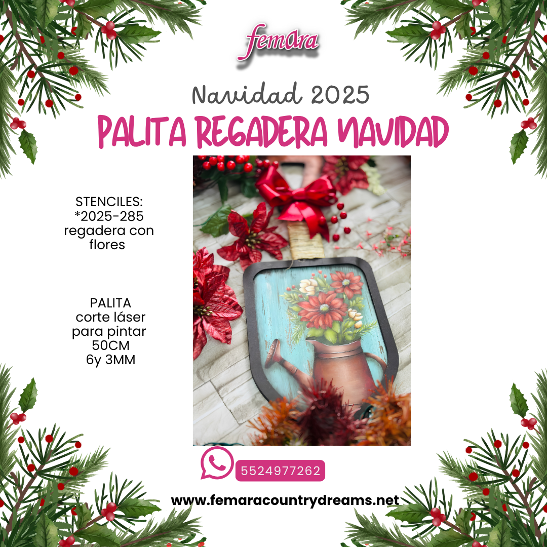 PALITA REGADERA NAVIDAD