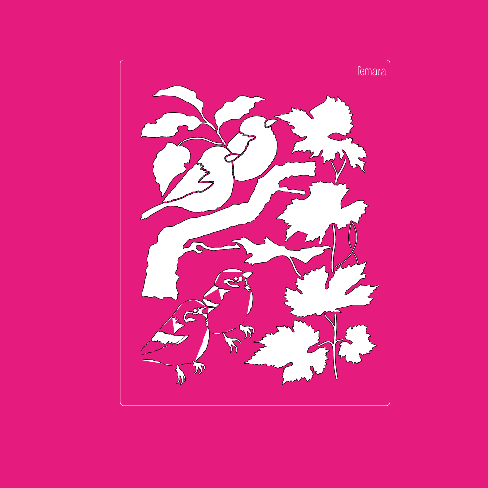 2025-223 PAJAROS CON RAMA