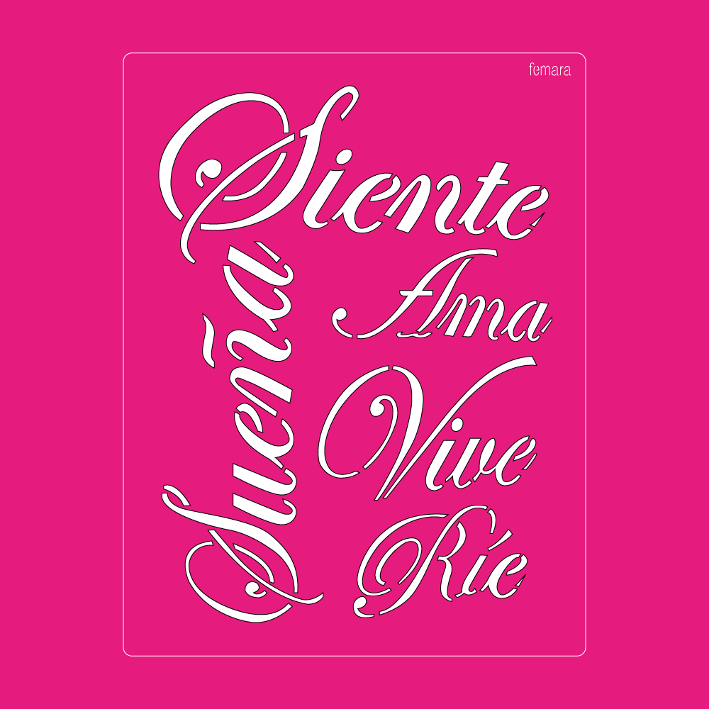 2330-045 SIENTE, RIE, AMA