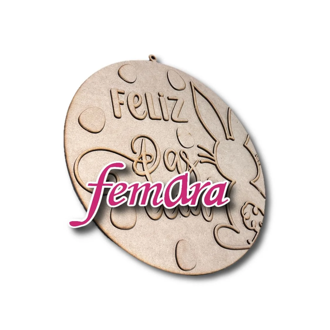 PLACA FELIZ PASCUA 2026