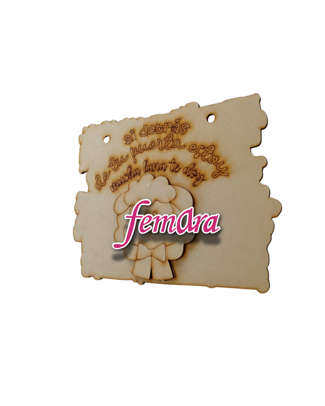 MINI PLACA CUADRADA BORREGUITA