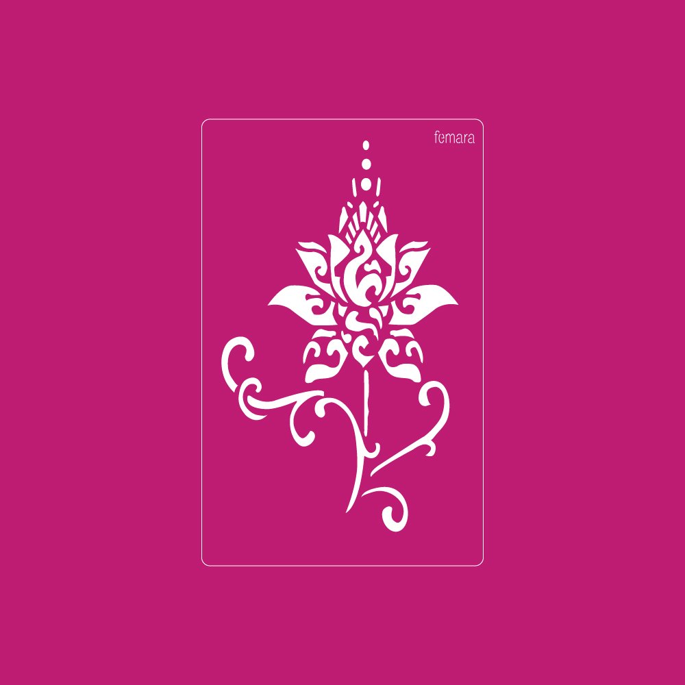 1523-062 FLOR LOTO ESTILIZADA