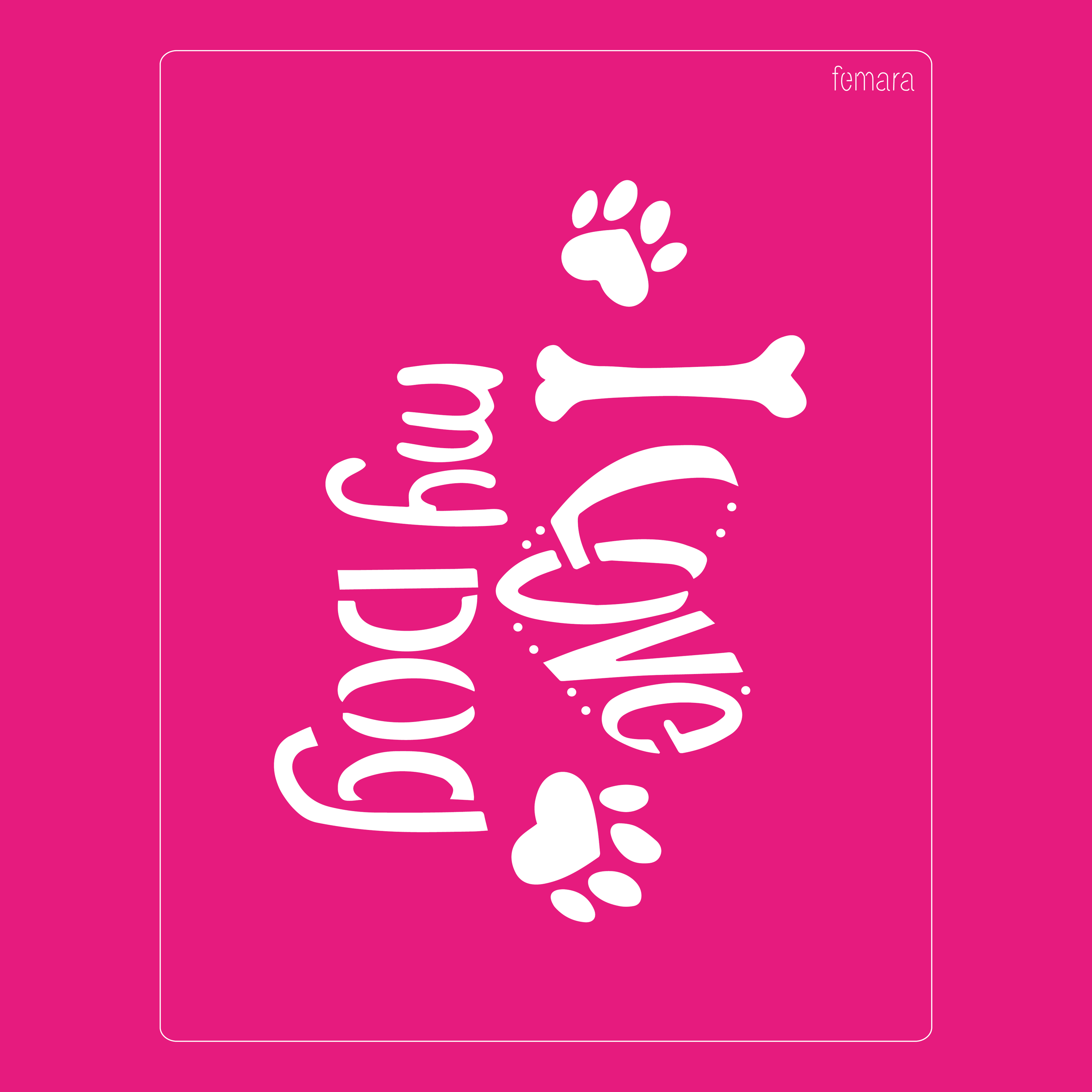 2025-050  I LOVE DOG
