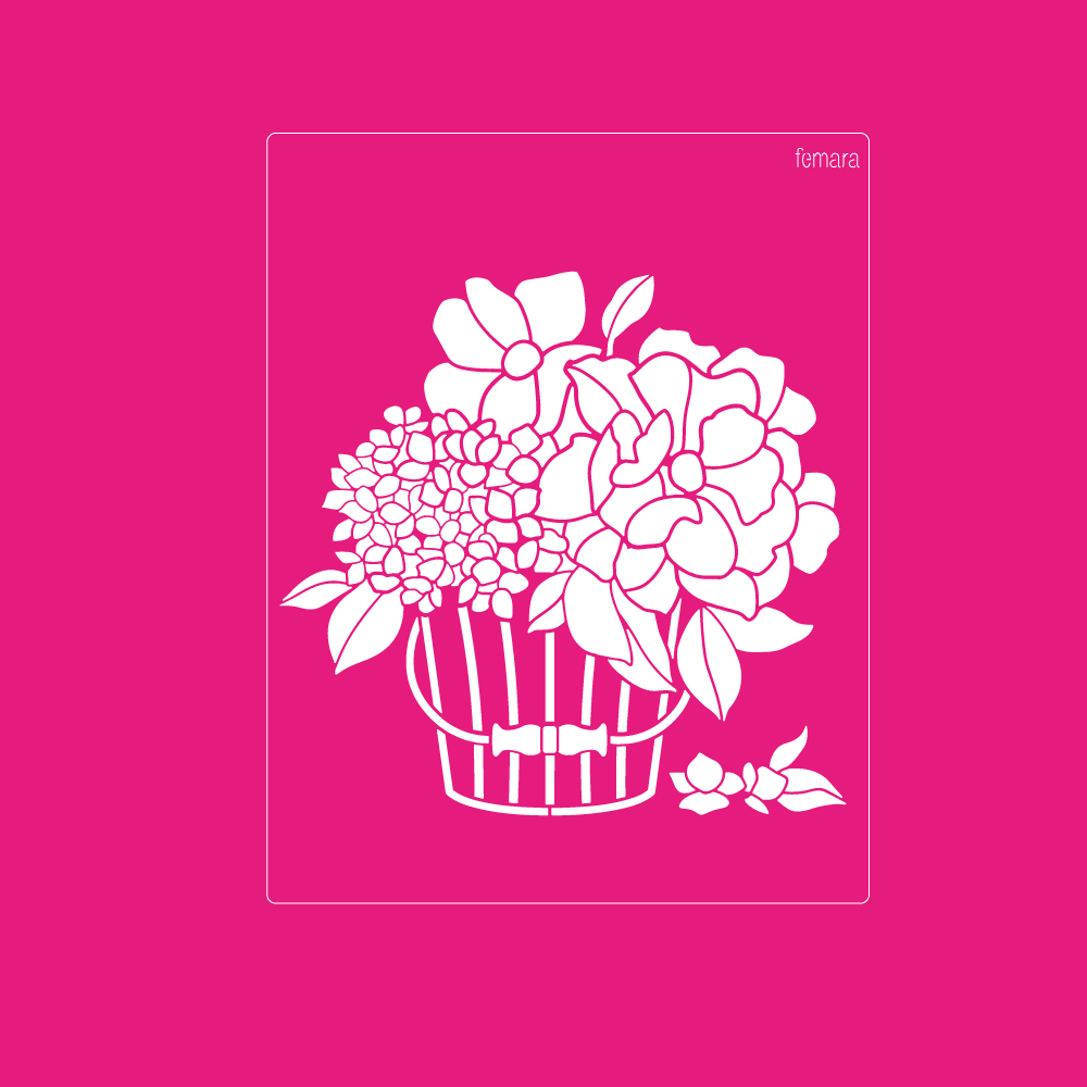 2025-203 CUBETA CON FLORES