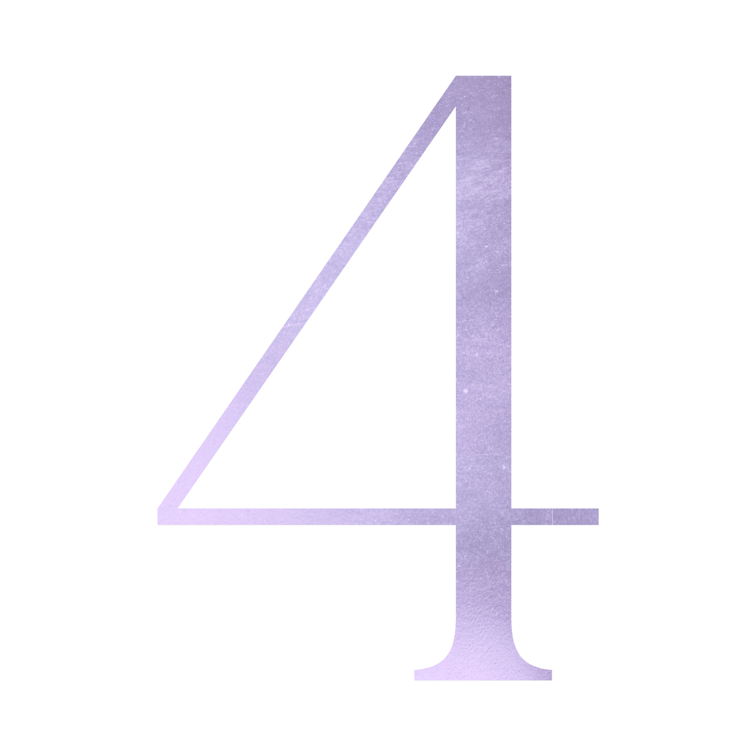 Stylized number 1 in purple with textured appearance on a dark background.