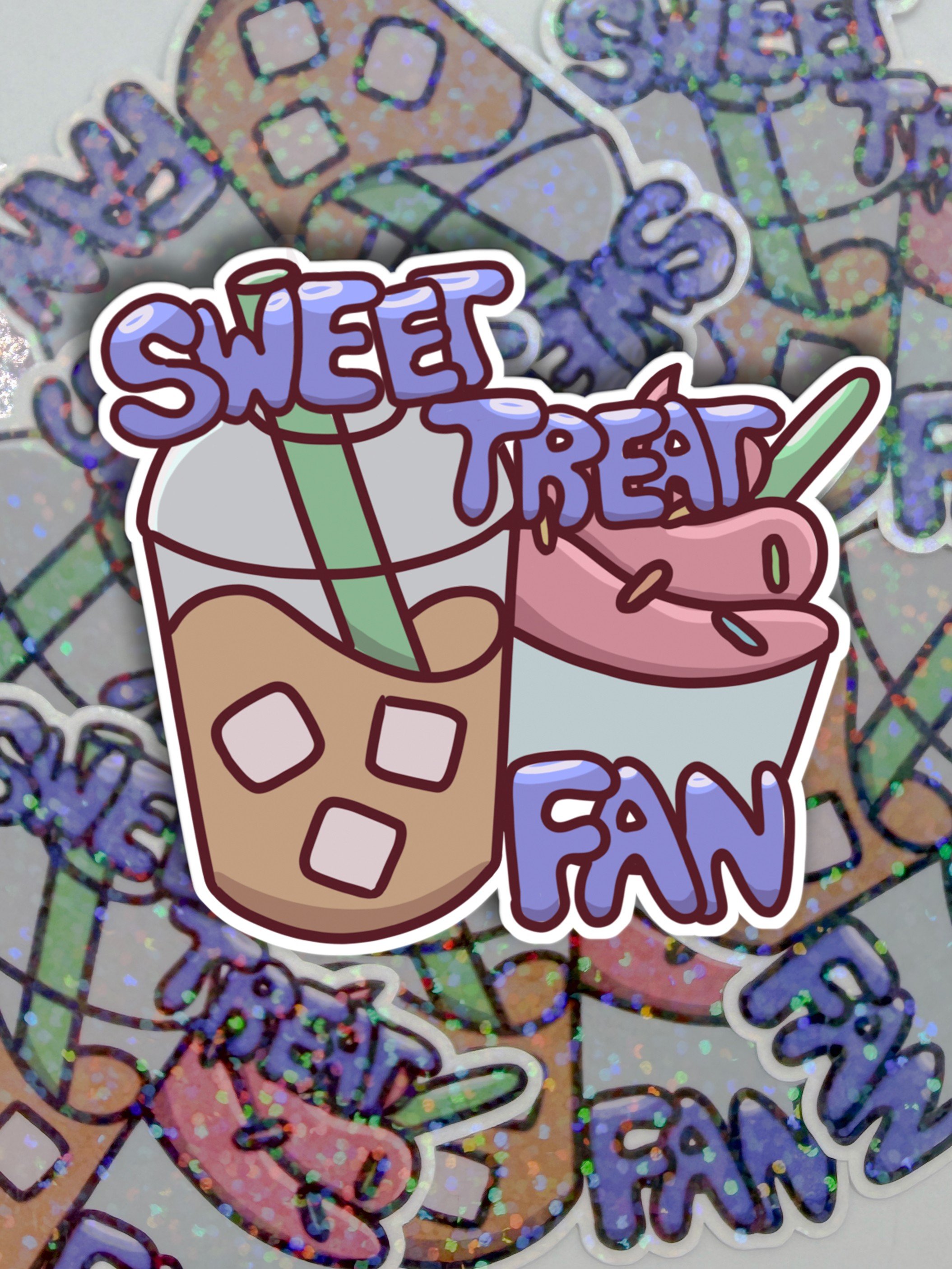 'Sweet Treat Fan' Sticker