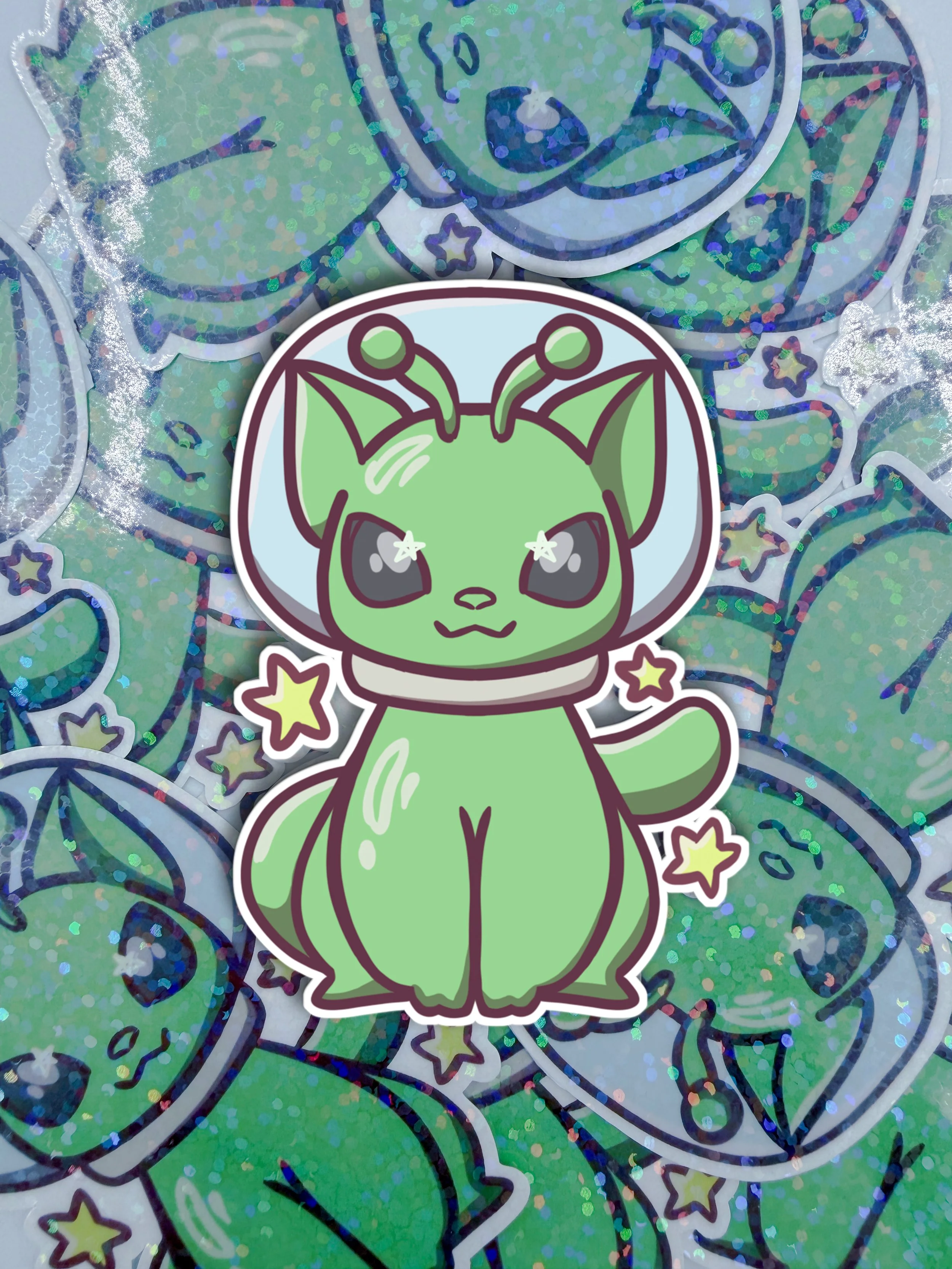 Alien Cat Sticker