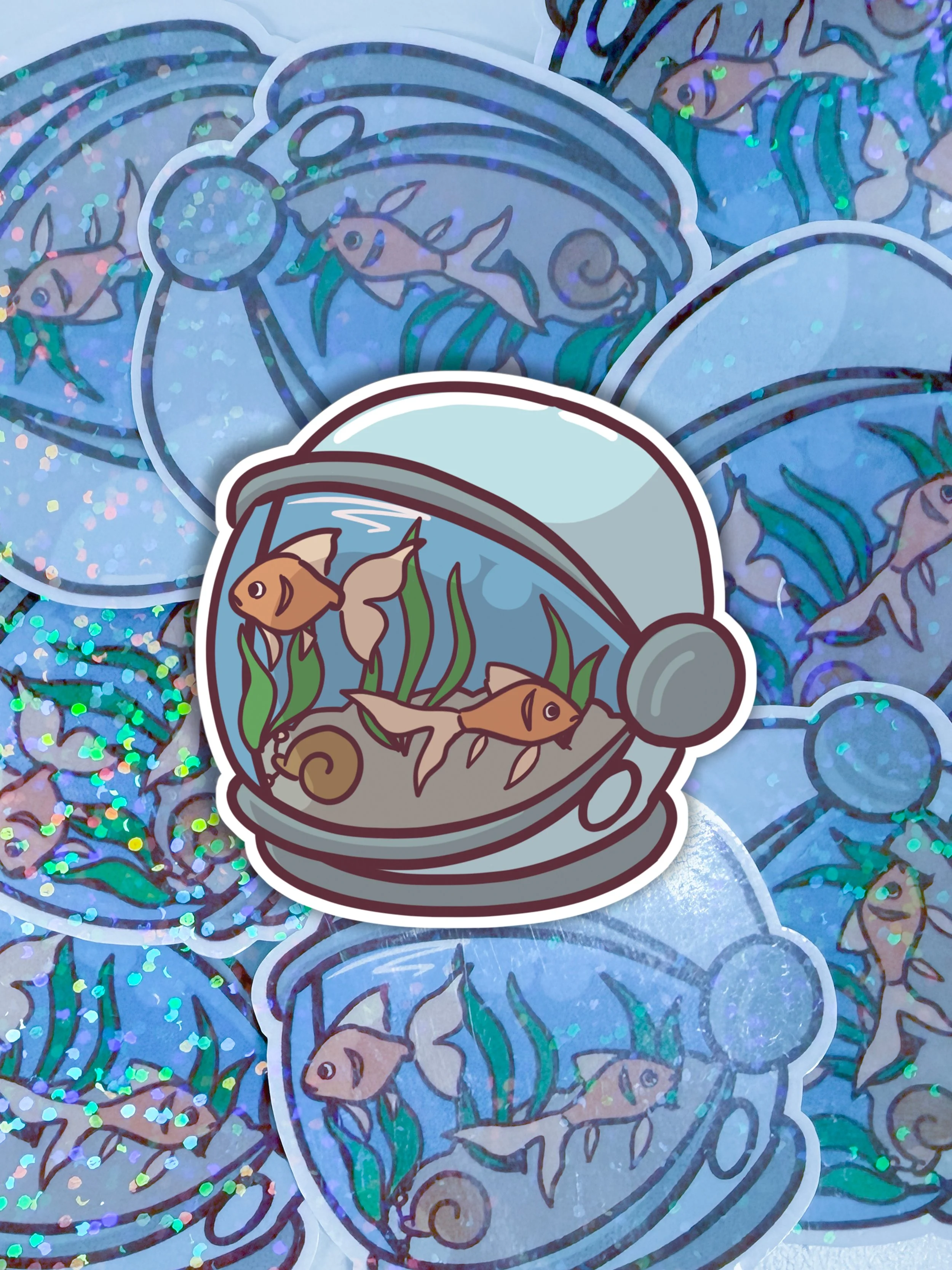 Astro Fish Sticker