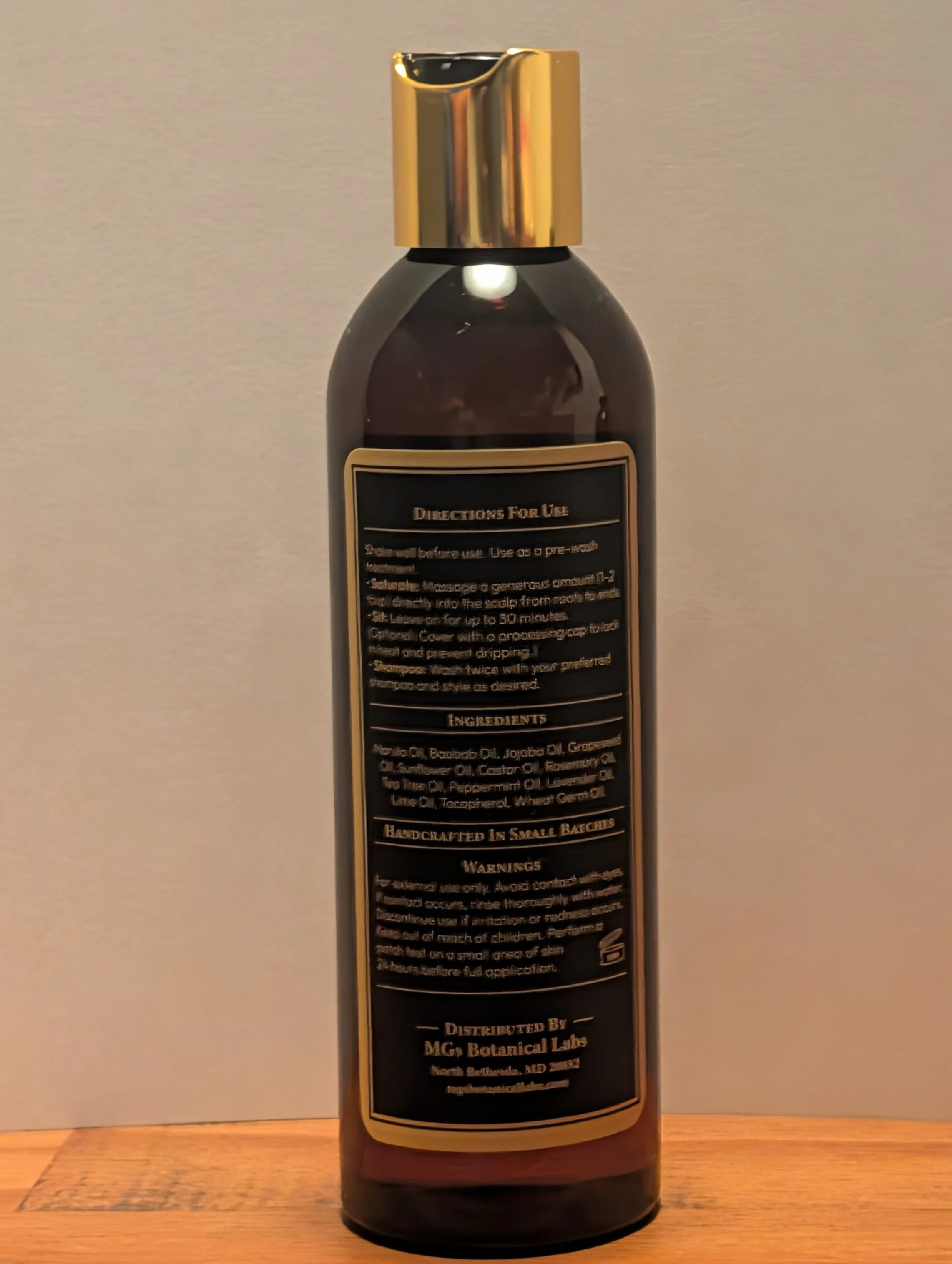 Formula S-01: Pre-Wash Hair Oil