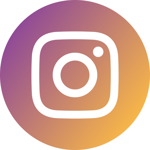 Instagram logo in white on a gradient background with shades of purple, pink, and orange.