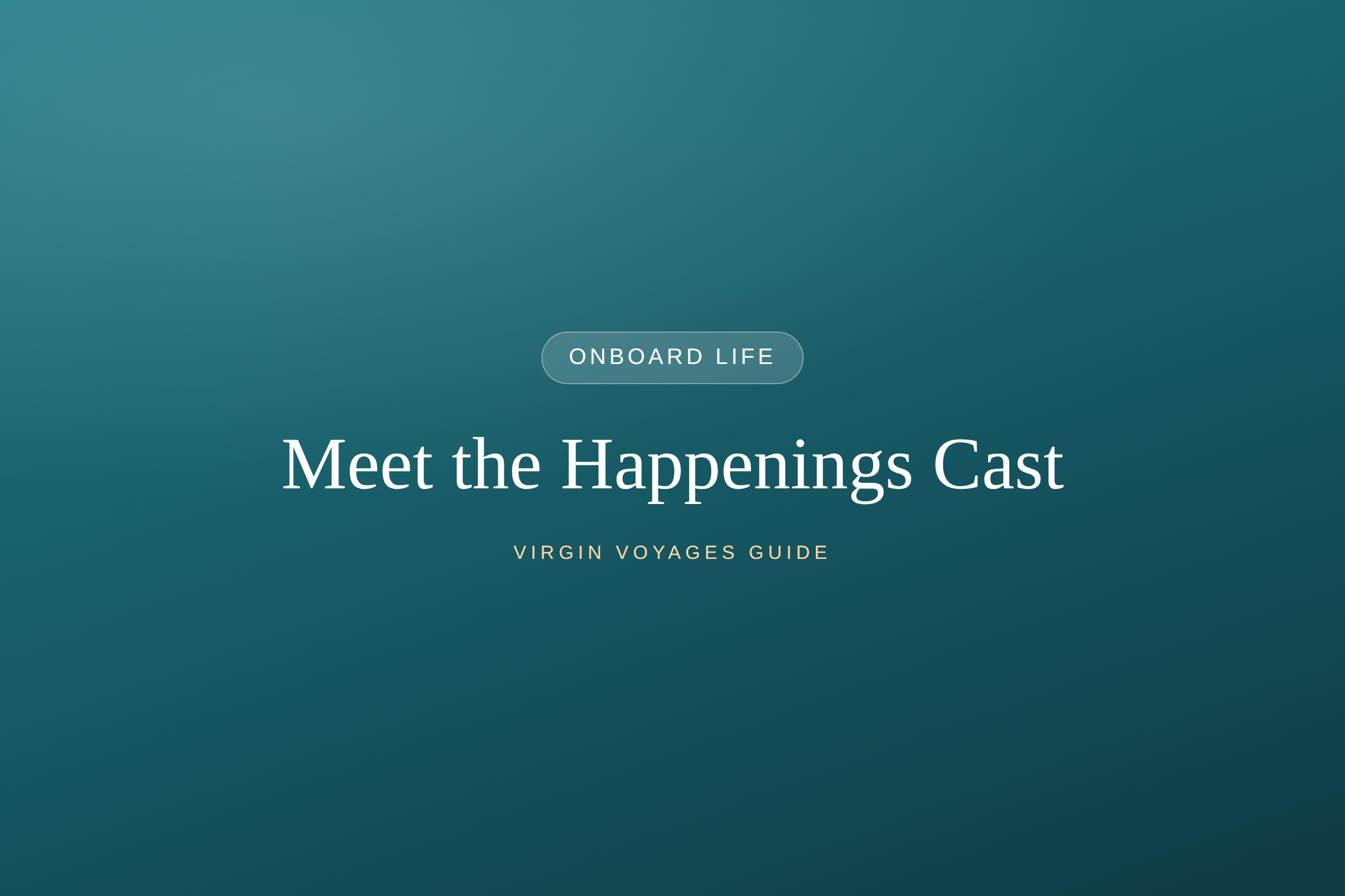 Who Are The Happenings Cast?