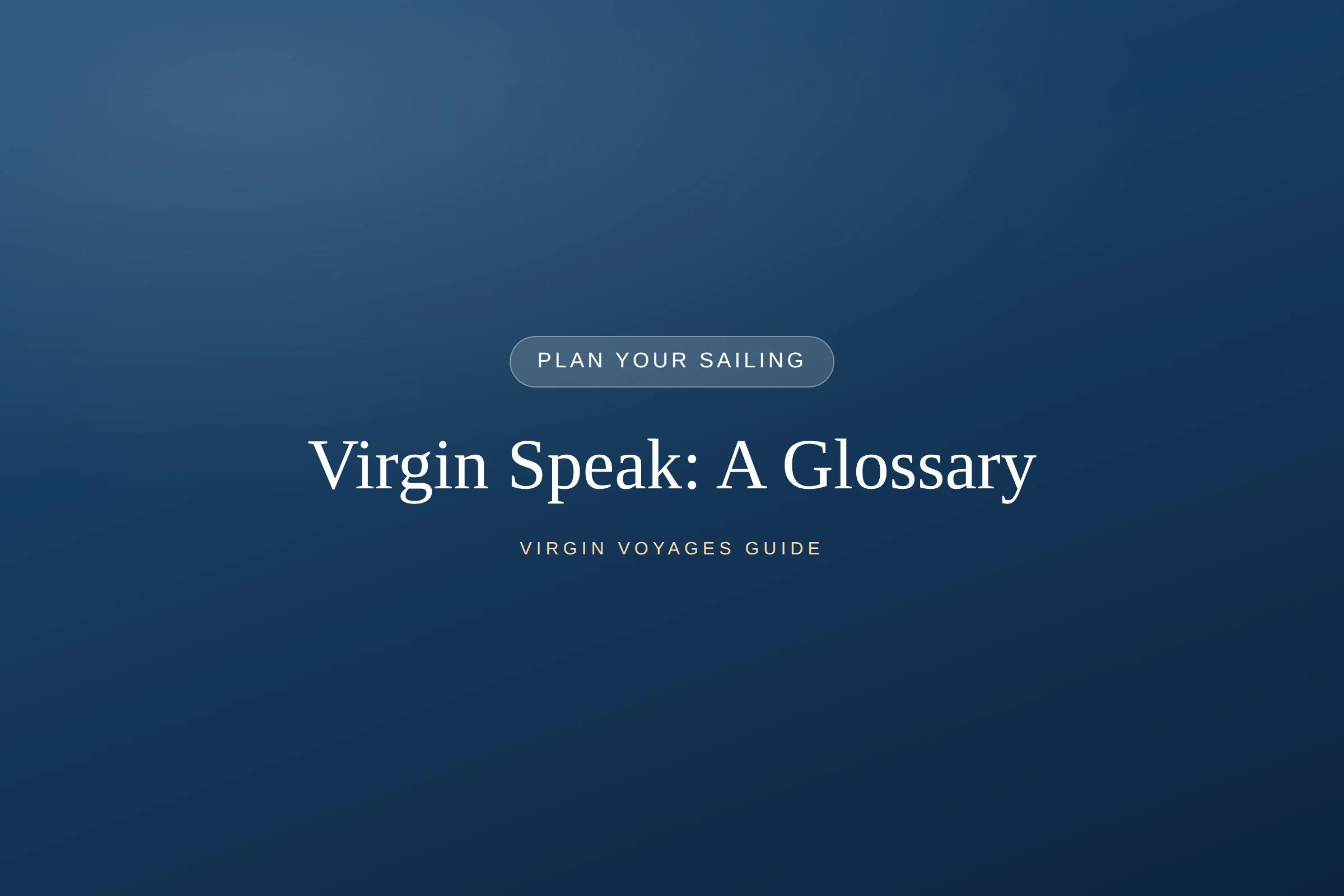 Virgin Speak: A Glossary for New Sailors