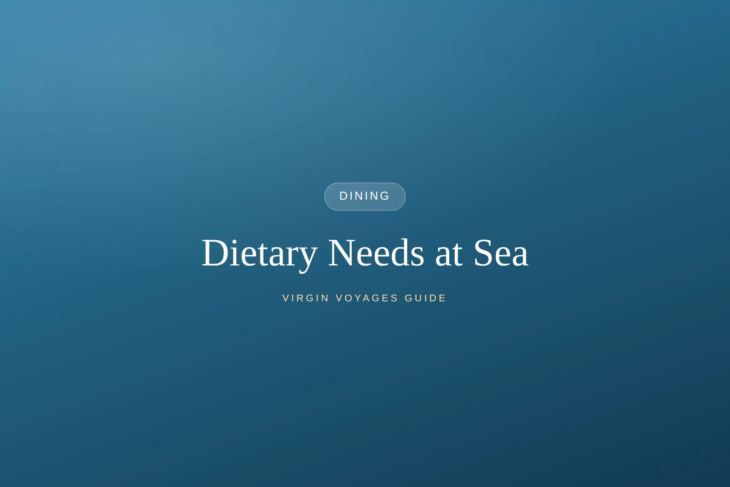 Eating Well: Gluten-Free, Allergies &amp; Dietary Needs