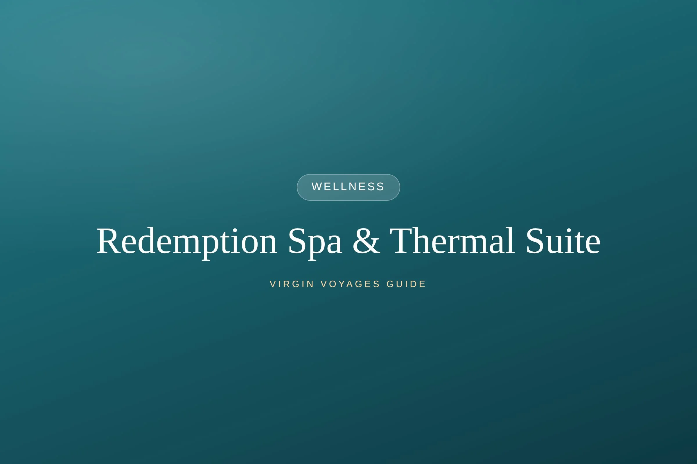 The Redemption Spa &amp; Thermal Suite