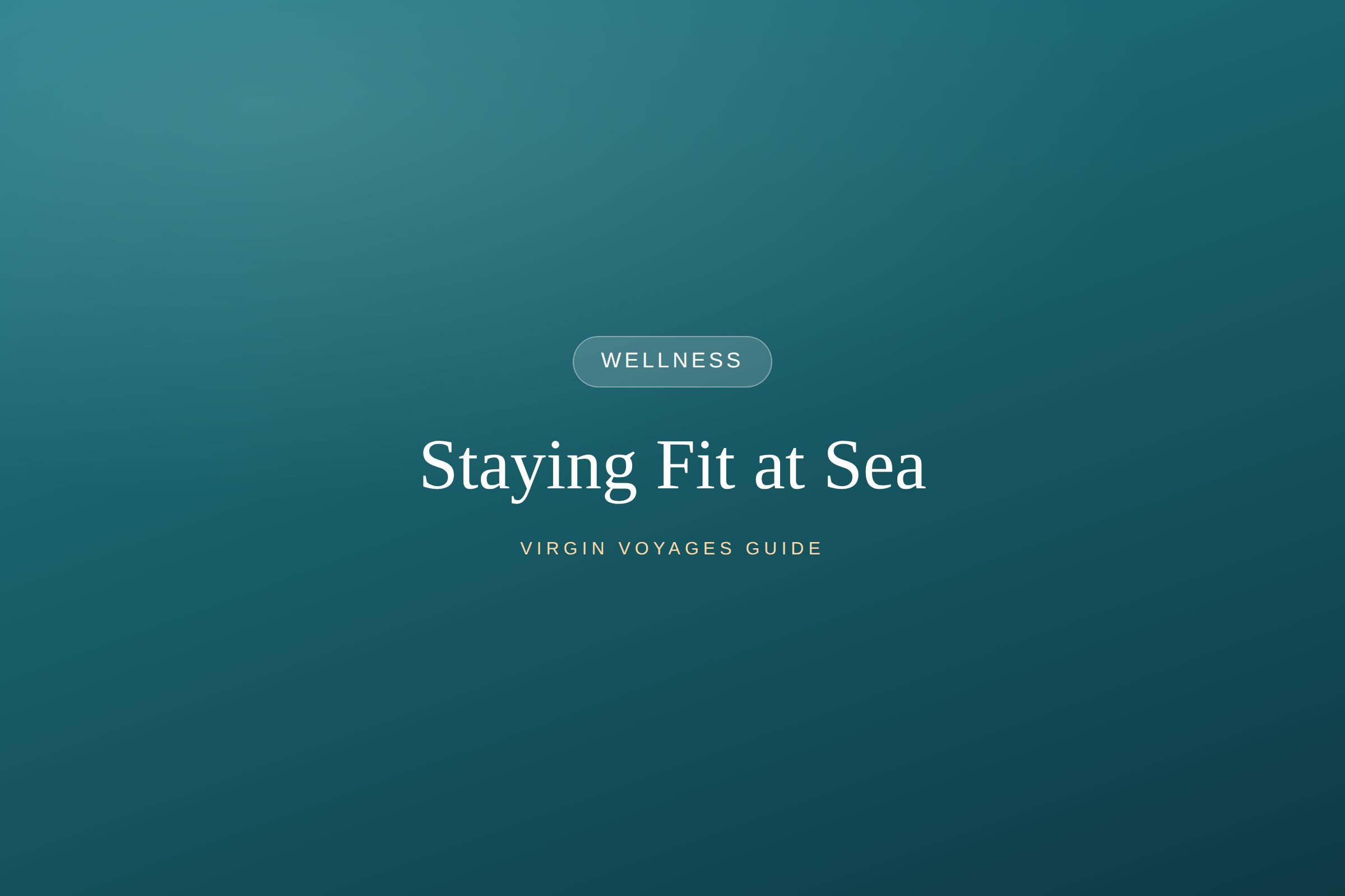 Staying Fit at Sea: Classes, Bungee &amp; the Gym