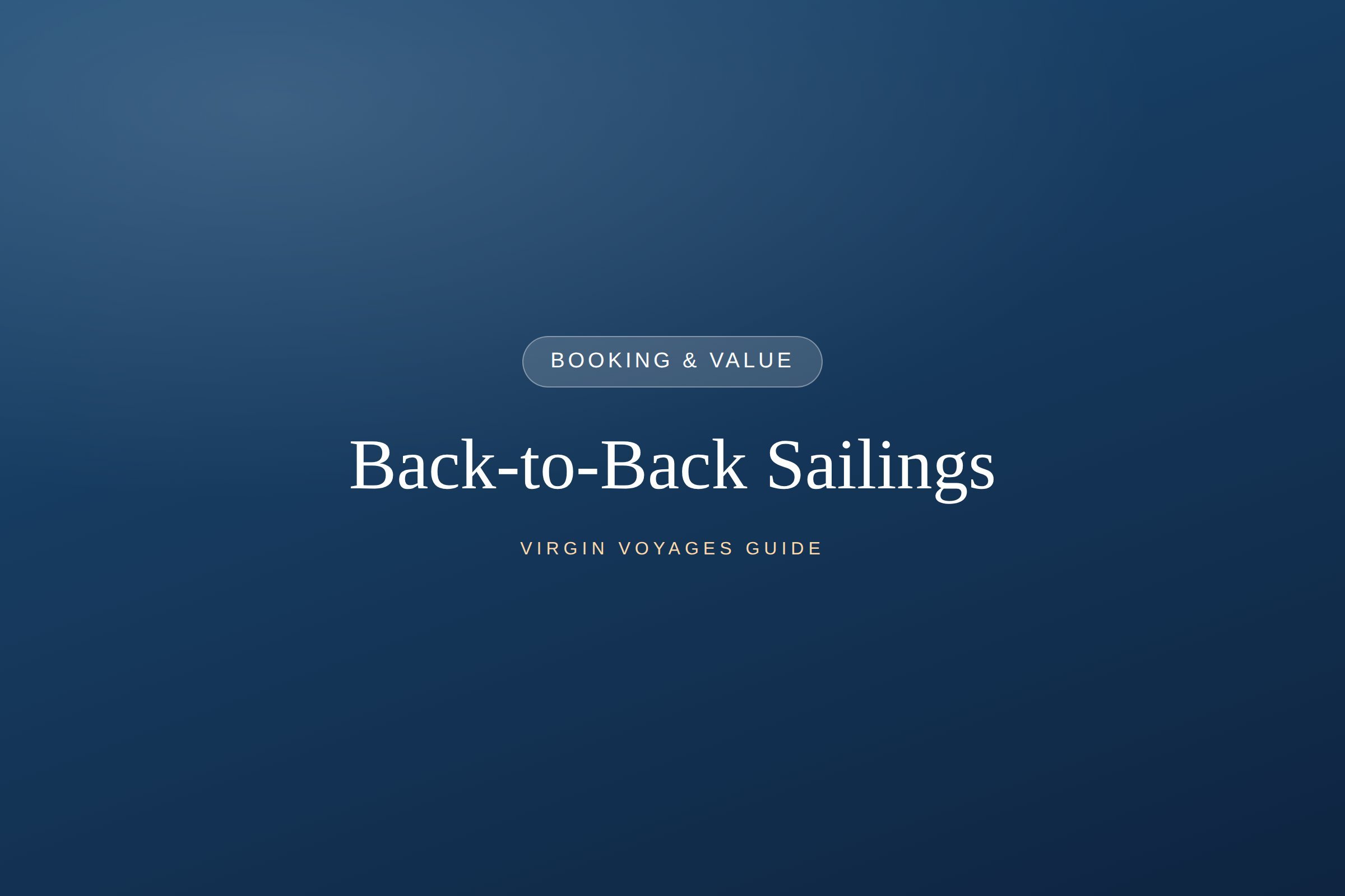 Back-to-Back (B2B) Sailings: Cruise Twice Without Getting Off