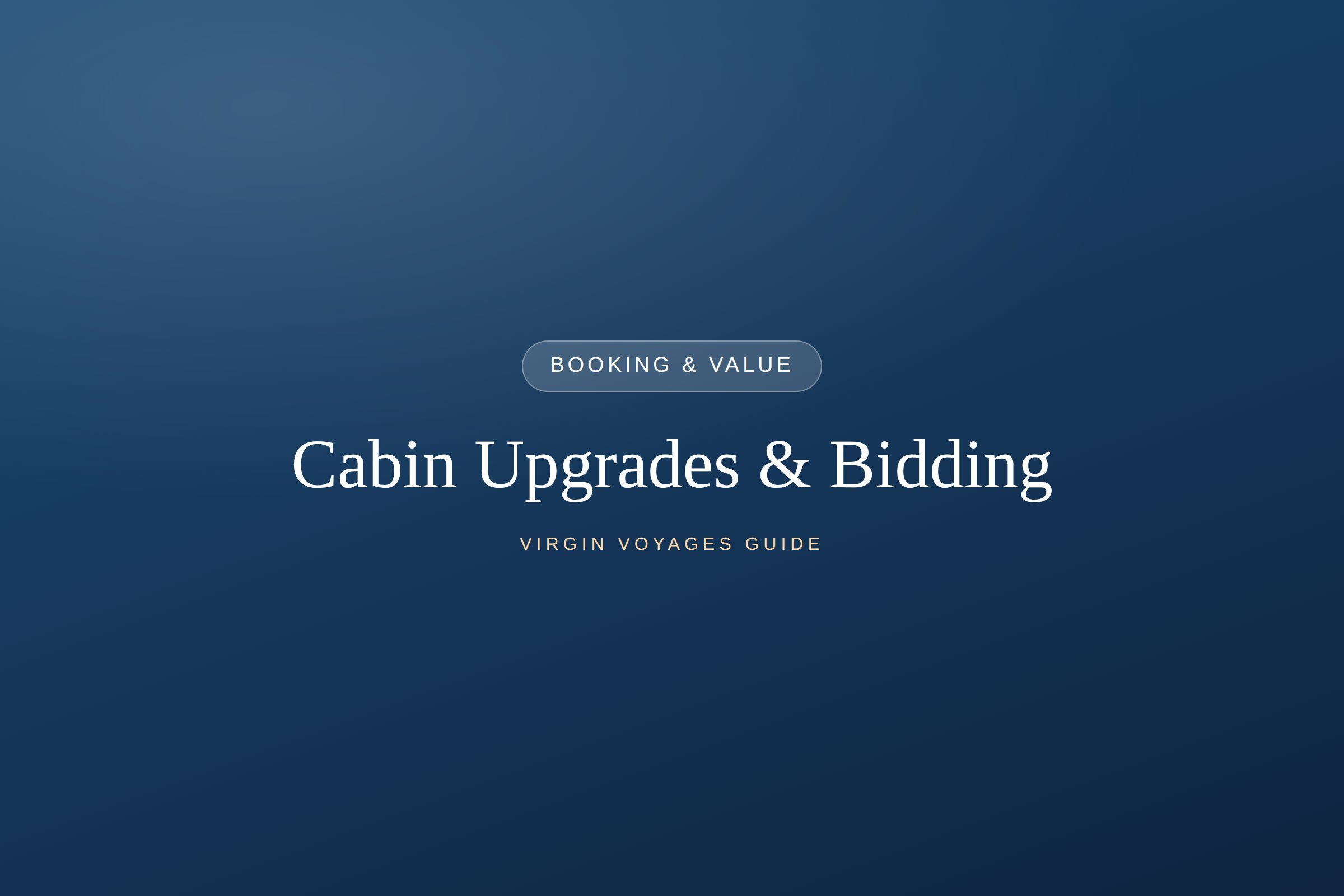 Virgin Voyages Cabin Upgrades &amp; Upgrade Bidding: How It Works
