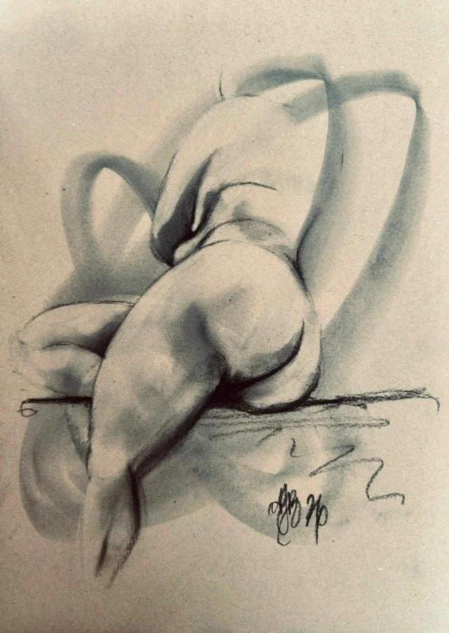 Seated Leaning Study No. 1