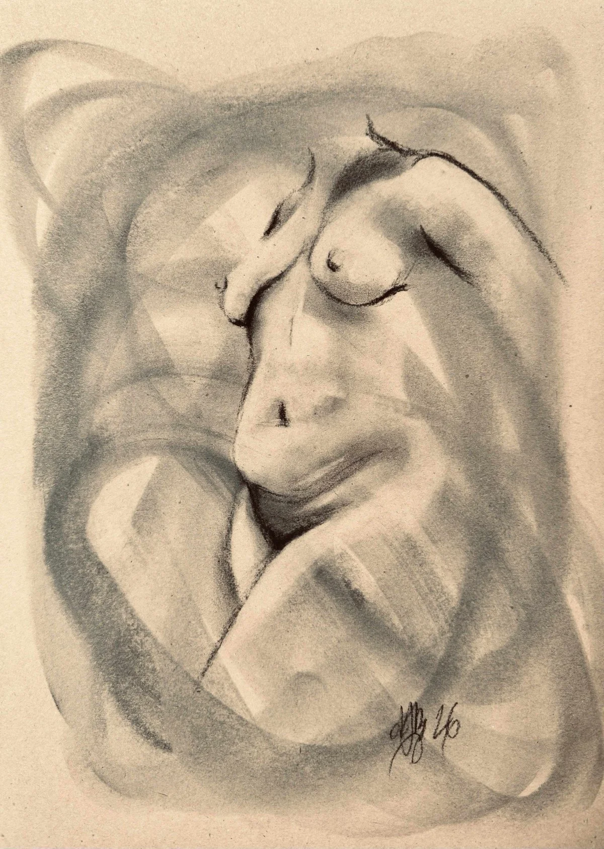 Standing Front Study No. 1