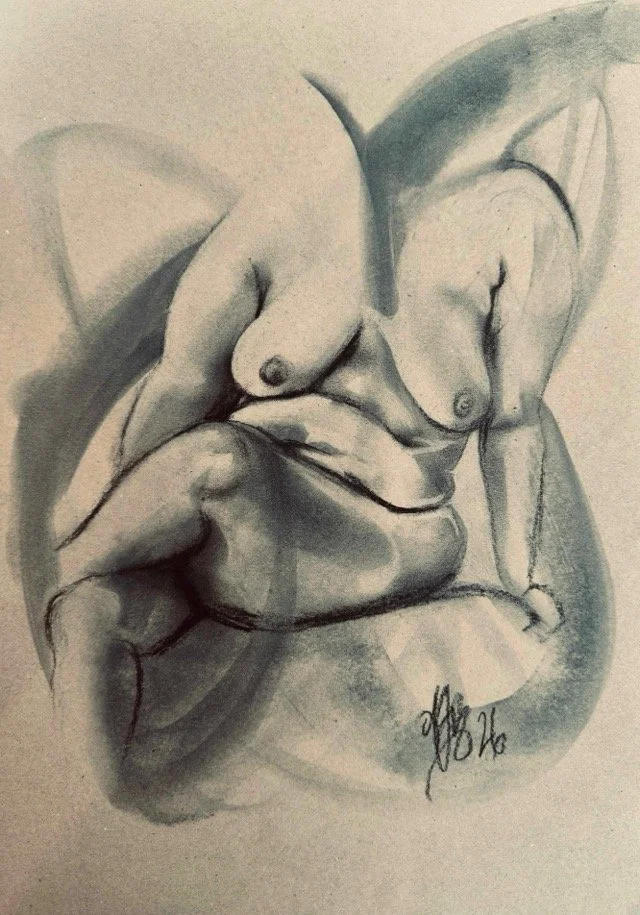 Seated on Chair Study No. 2