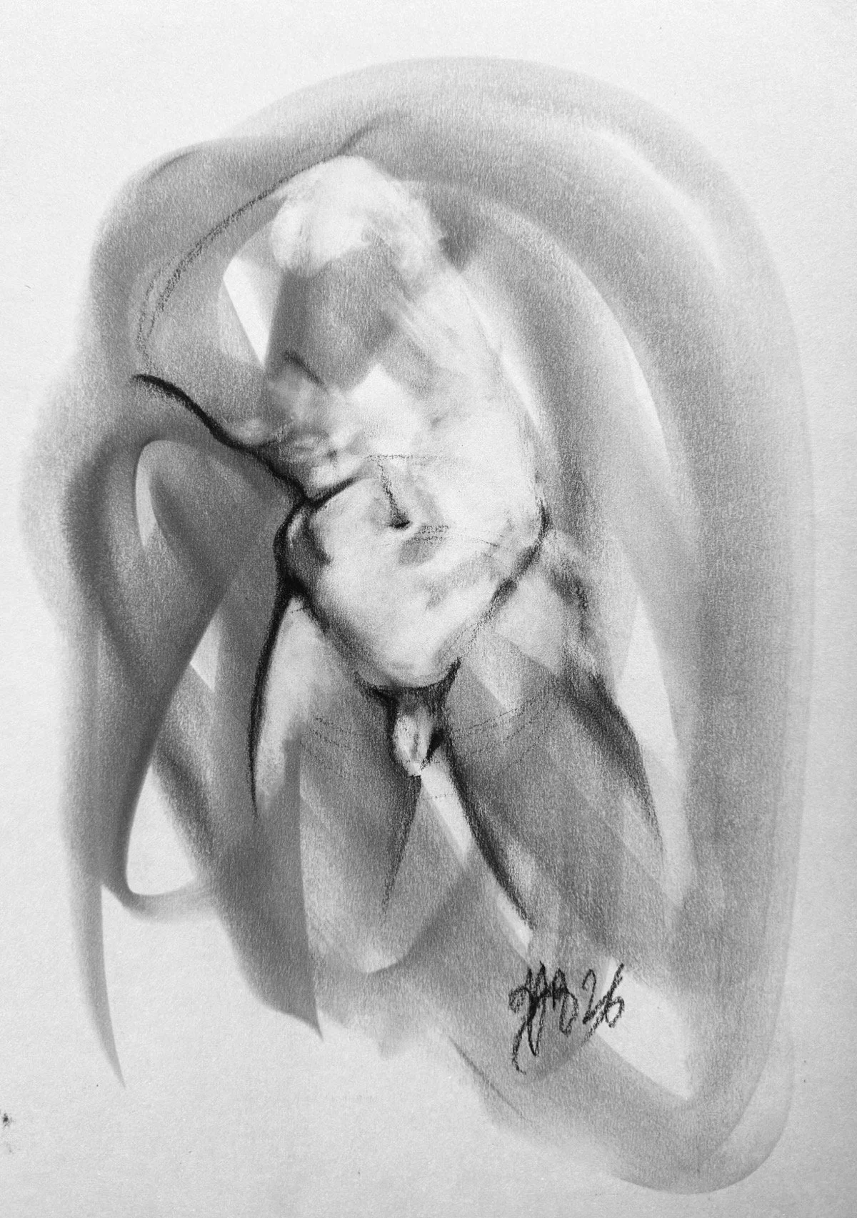 Standing Leaning Study No. 1