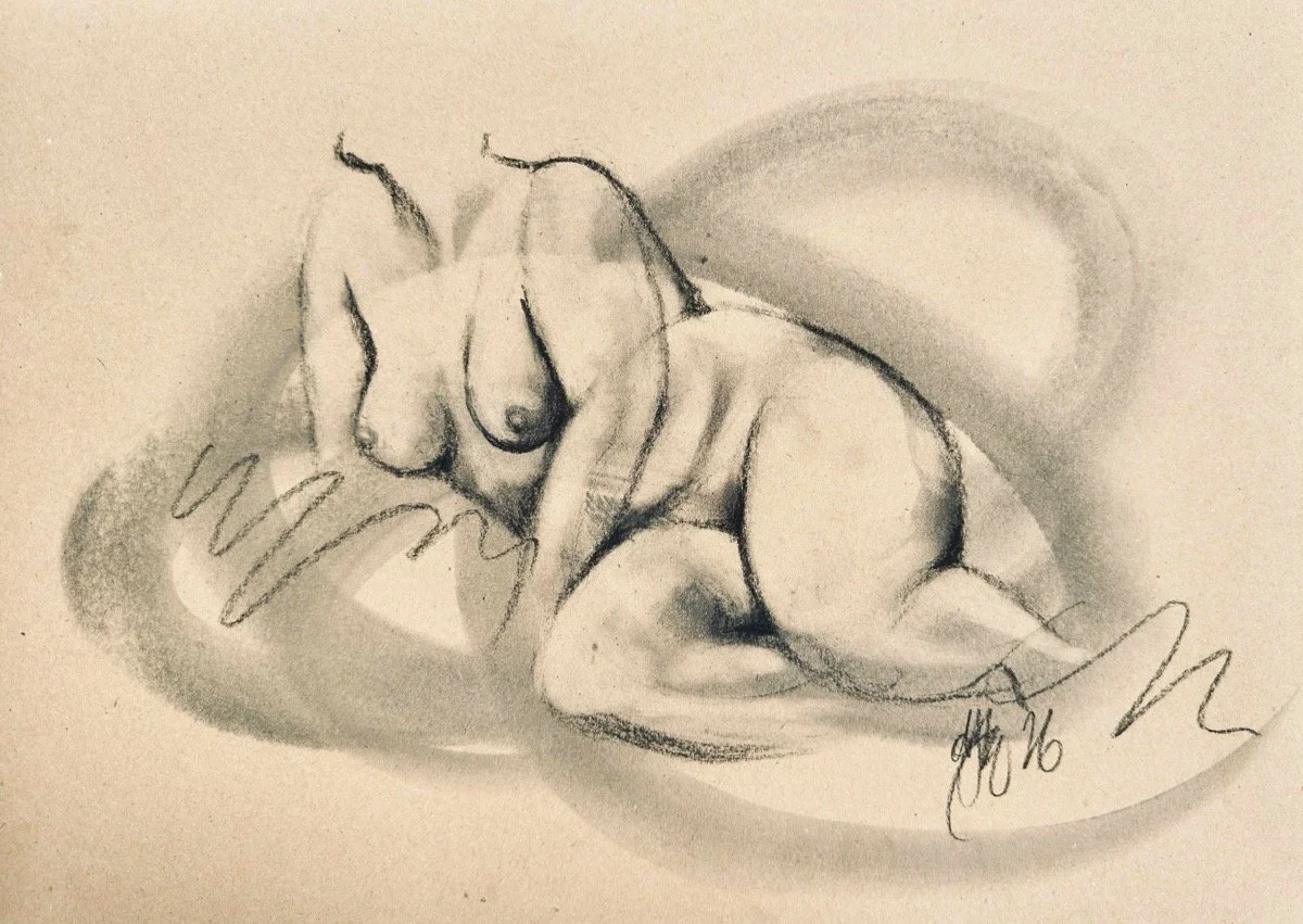 Seated on Ground Study No. 1