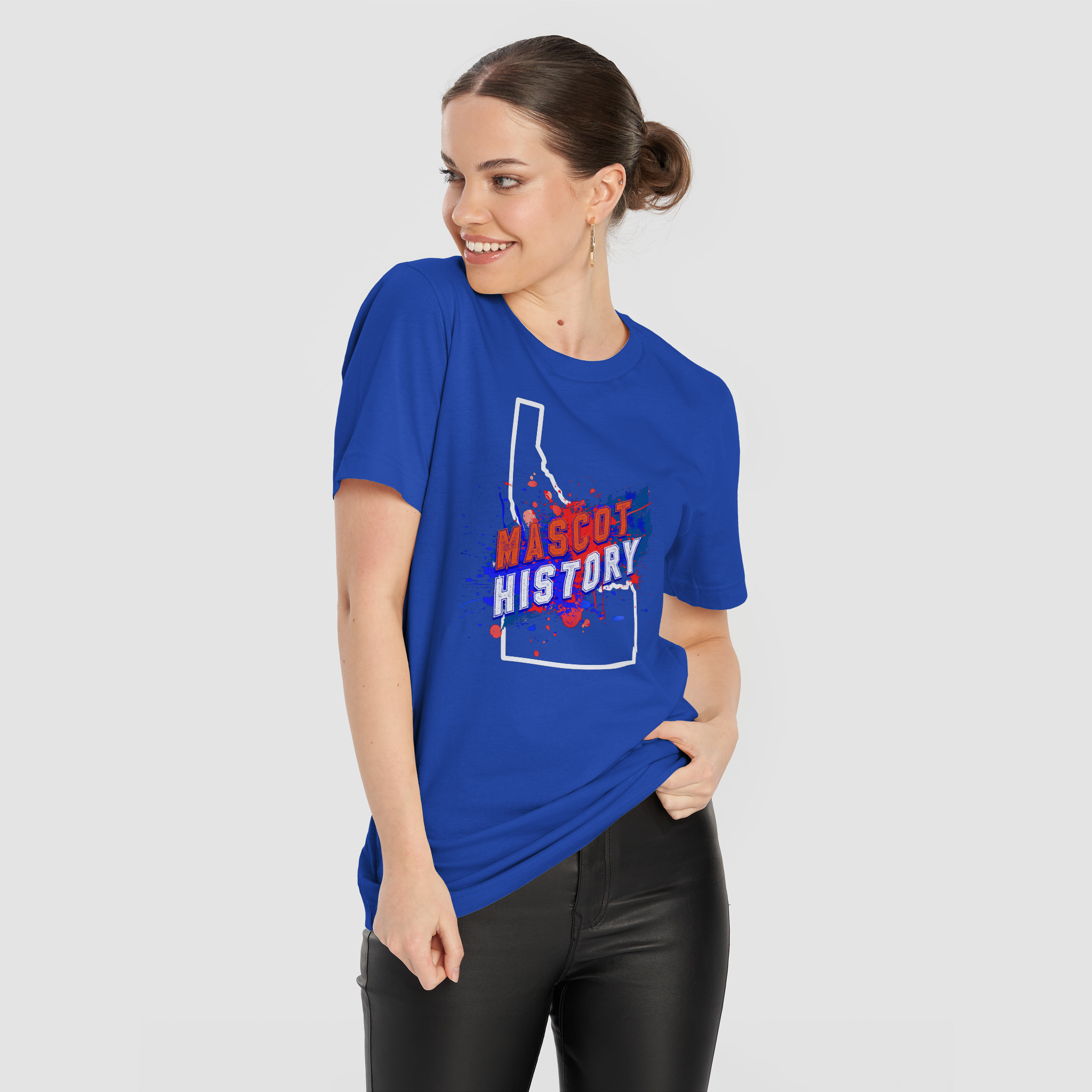 Boise State Shirt themed Mascot History shirt