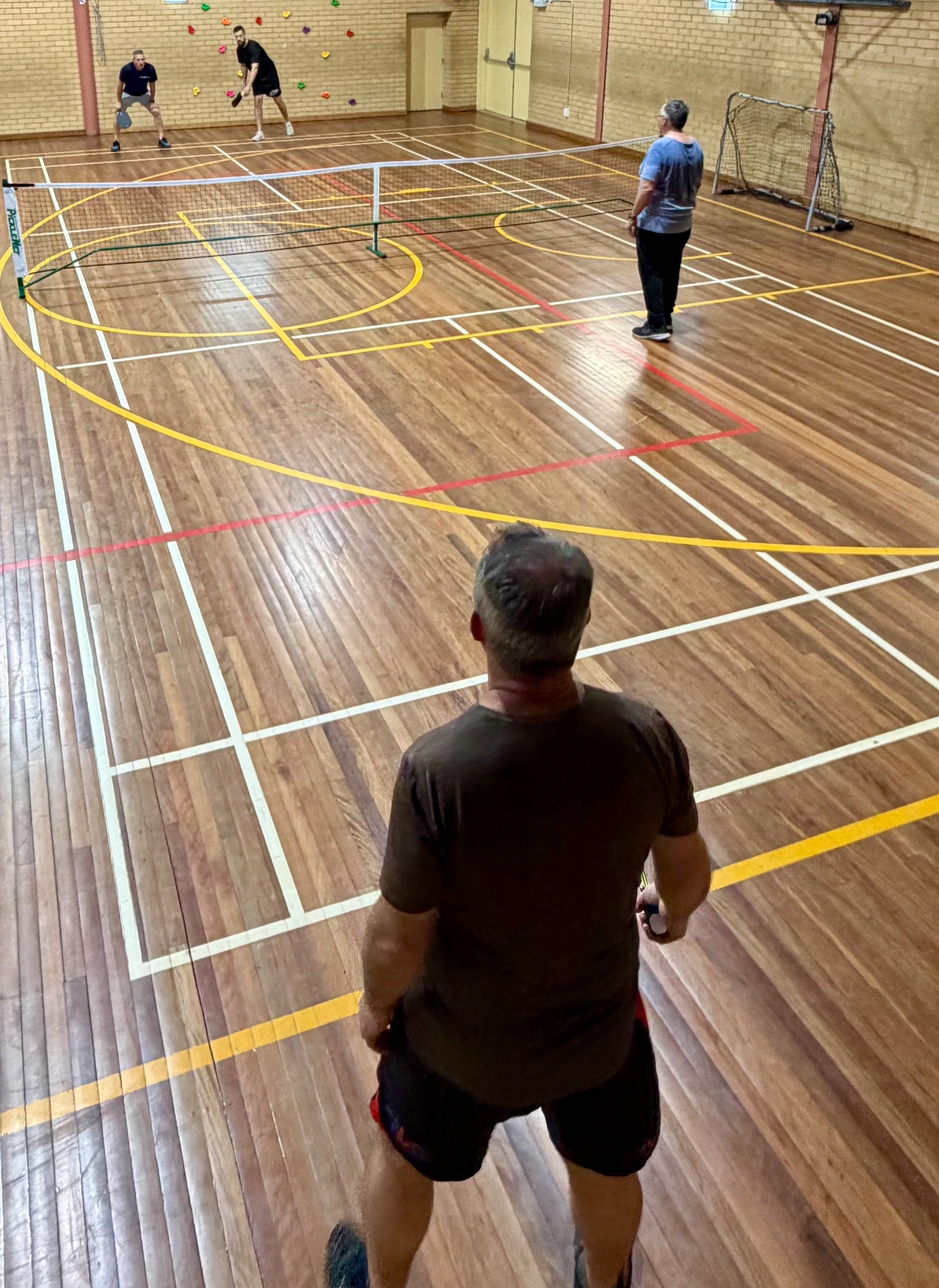 Players enjoying a social pickleball session with Eurobodalla Pickleball Club in Batemans Bay.