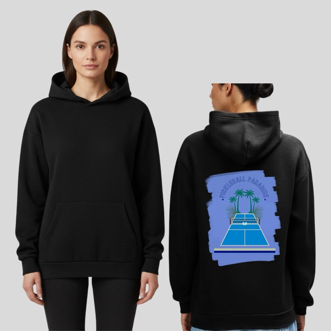 Women’s Pickleball Paradise Lightweight Fleece Hoodie | Eco-Friendly