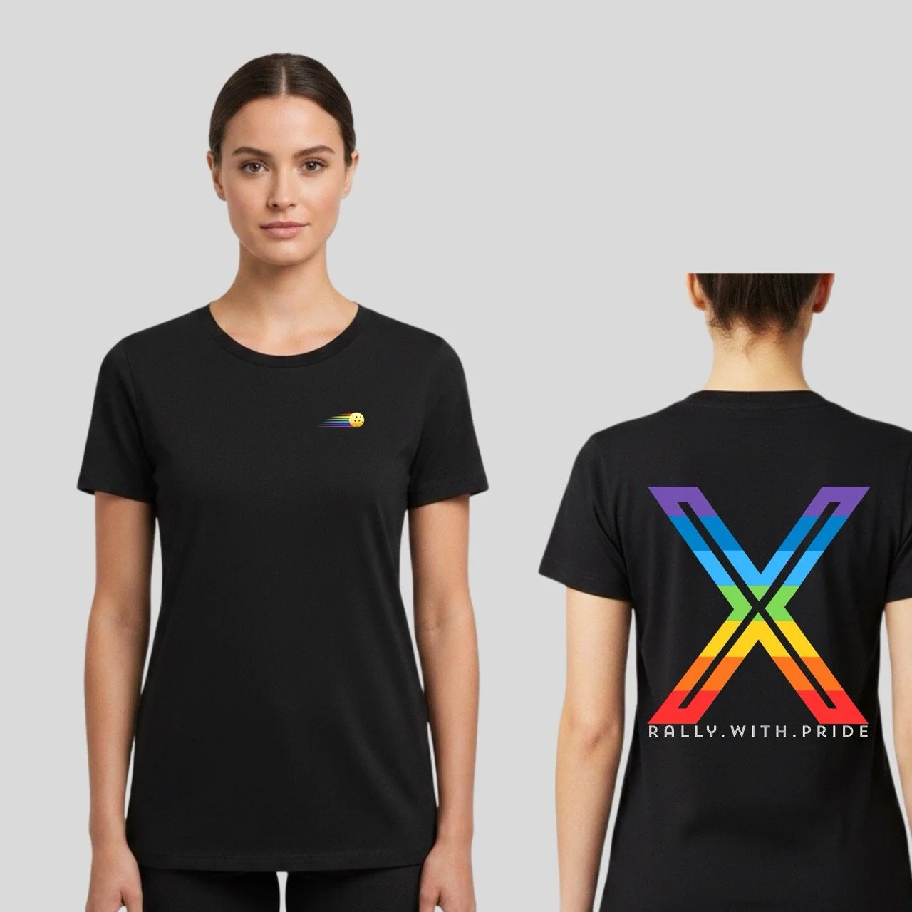 Women’s Mid-Weight  Rally with Pride Graphic Tee | Speedball X Edition