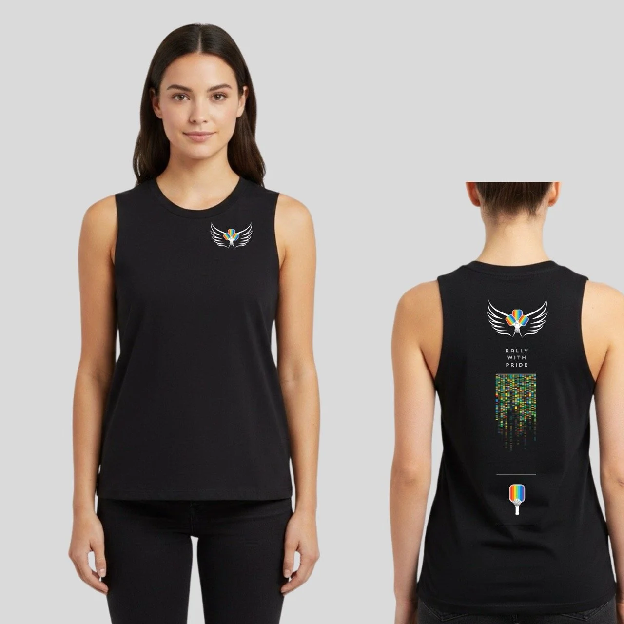 Women's Premium Pride Wings Technical Tank