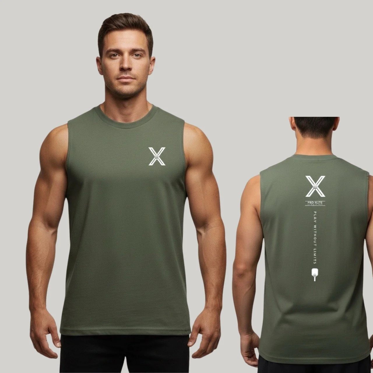 Play Without Limits Men's X-Graphic Heavyweight Cotton Tank