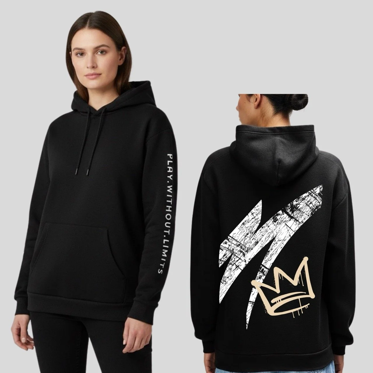 Women’s Play Without Limits Crown Graphic Hoodie | Lightweight Fleece