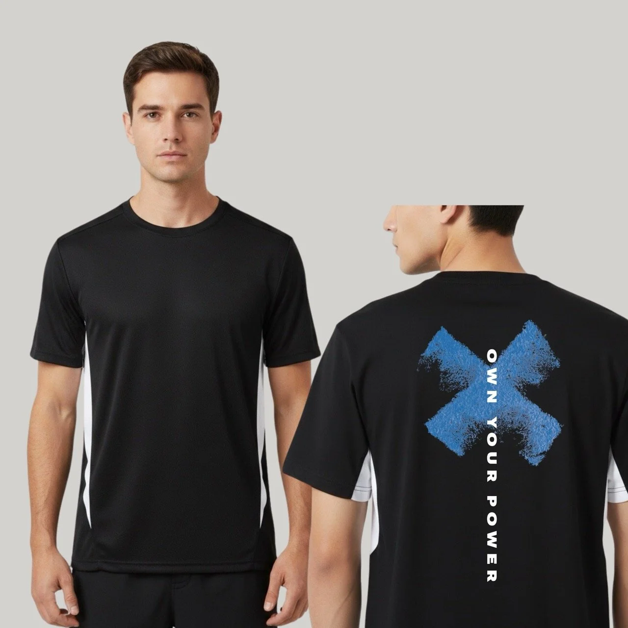 Men’s Own Your Power Performance Tee | Contrasting Oblique's