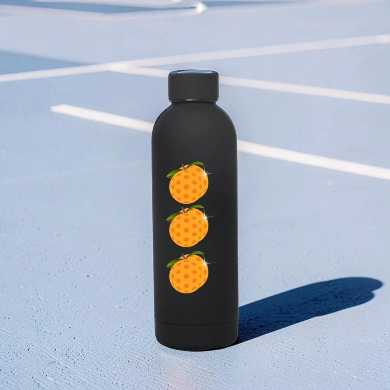Peach Pickleball Double-walled Stainless Steel Water Bottle | 500ml